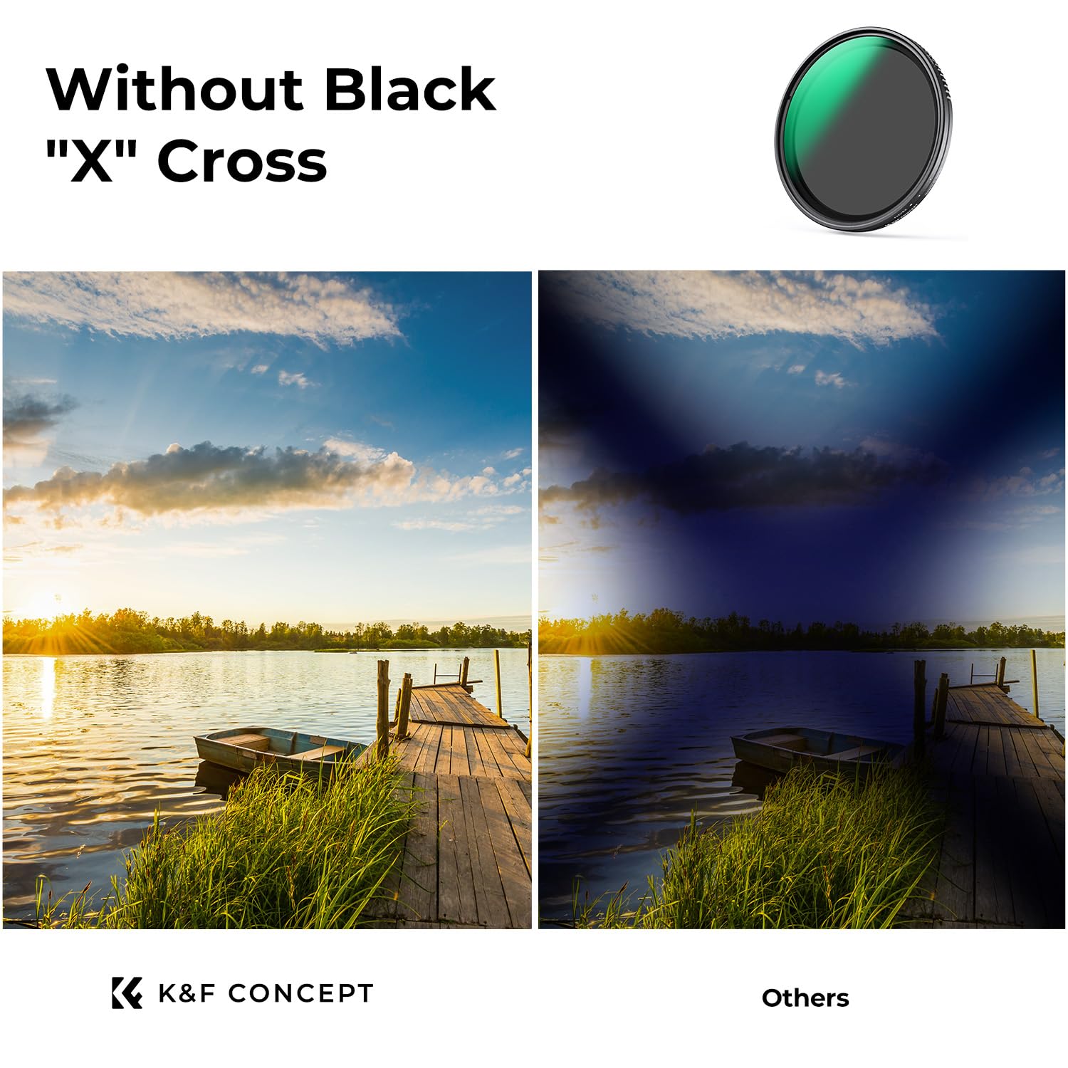 K&F Concept 82Mm Variable Nd2 32 Nd Lens Filter 1 5 Stops Waterproof Adjustable Neutral Density Camera Lens Filter With 24 Multi