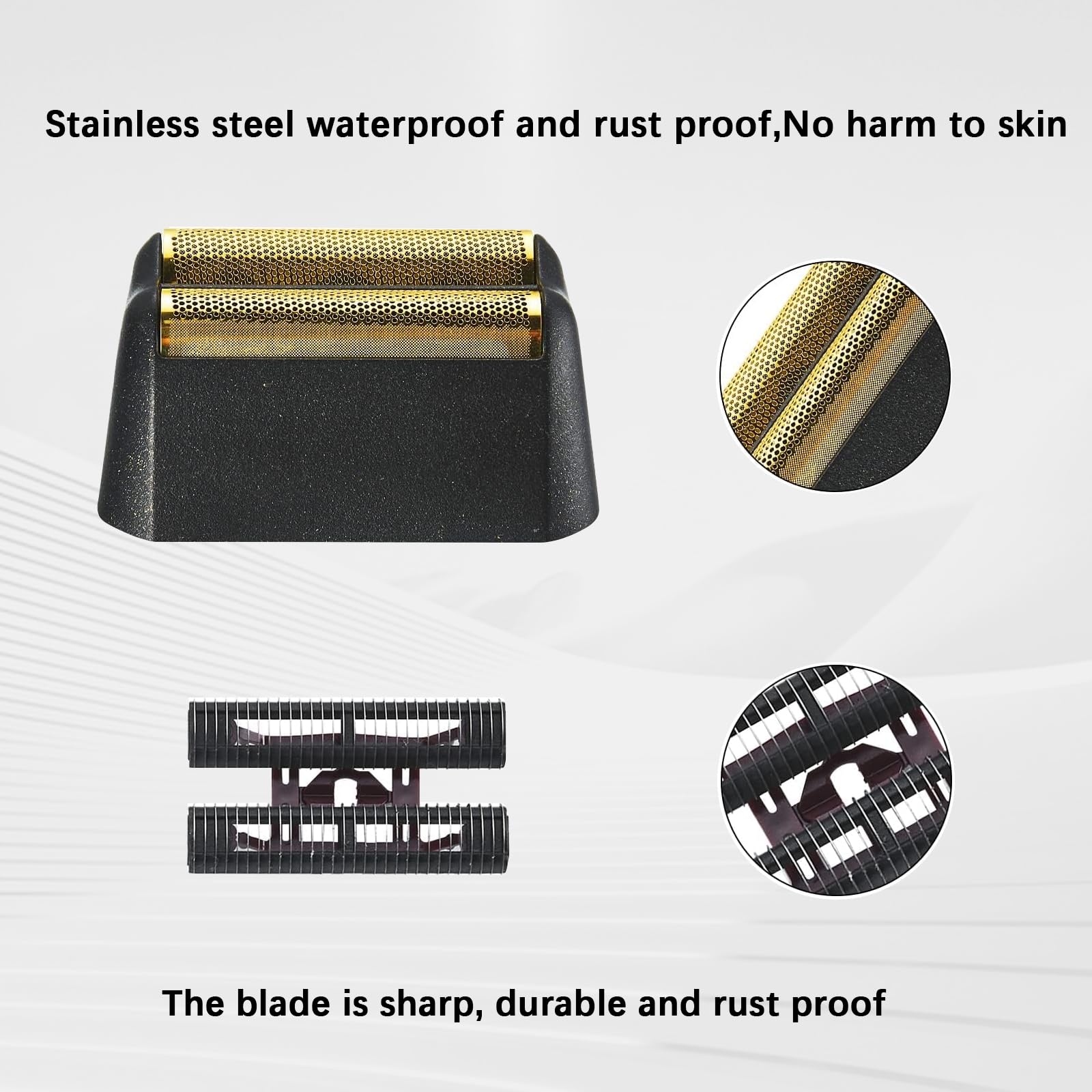 Replacement Heads For Men, 5 Star Series Finale Razor Replacement Foil And Bar Assembly Compatible With Wahl Foil 7031 100,7043