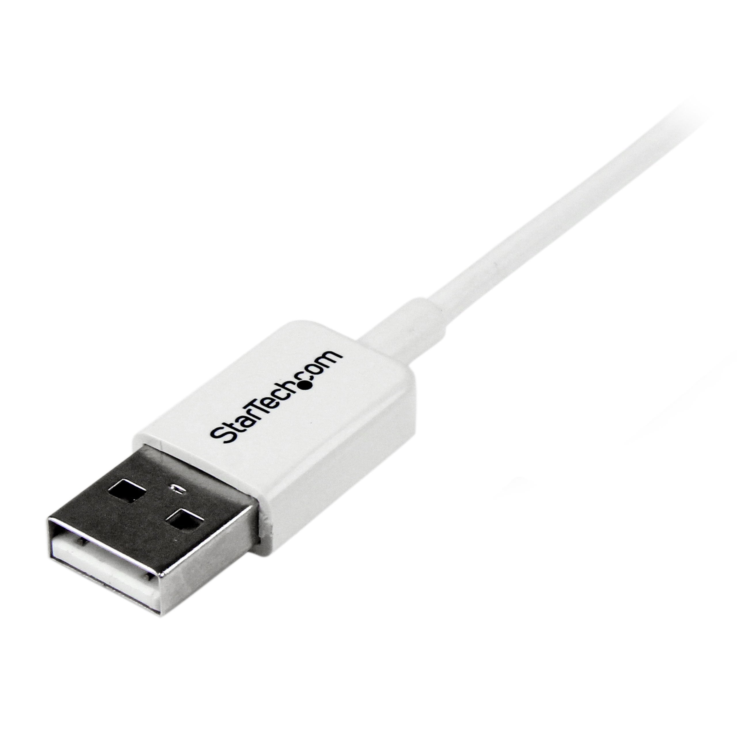Startech.Com 2M White Micro Usb Cable Cord   A To Micro B   Micro Usb Charging Data Cable   Usb 2.0   1X Usb A Male, 1X Usb Micr