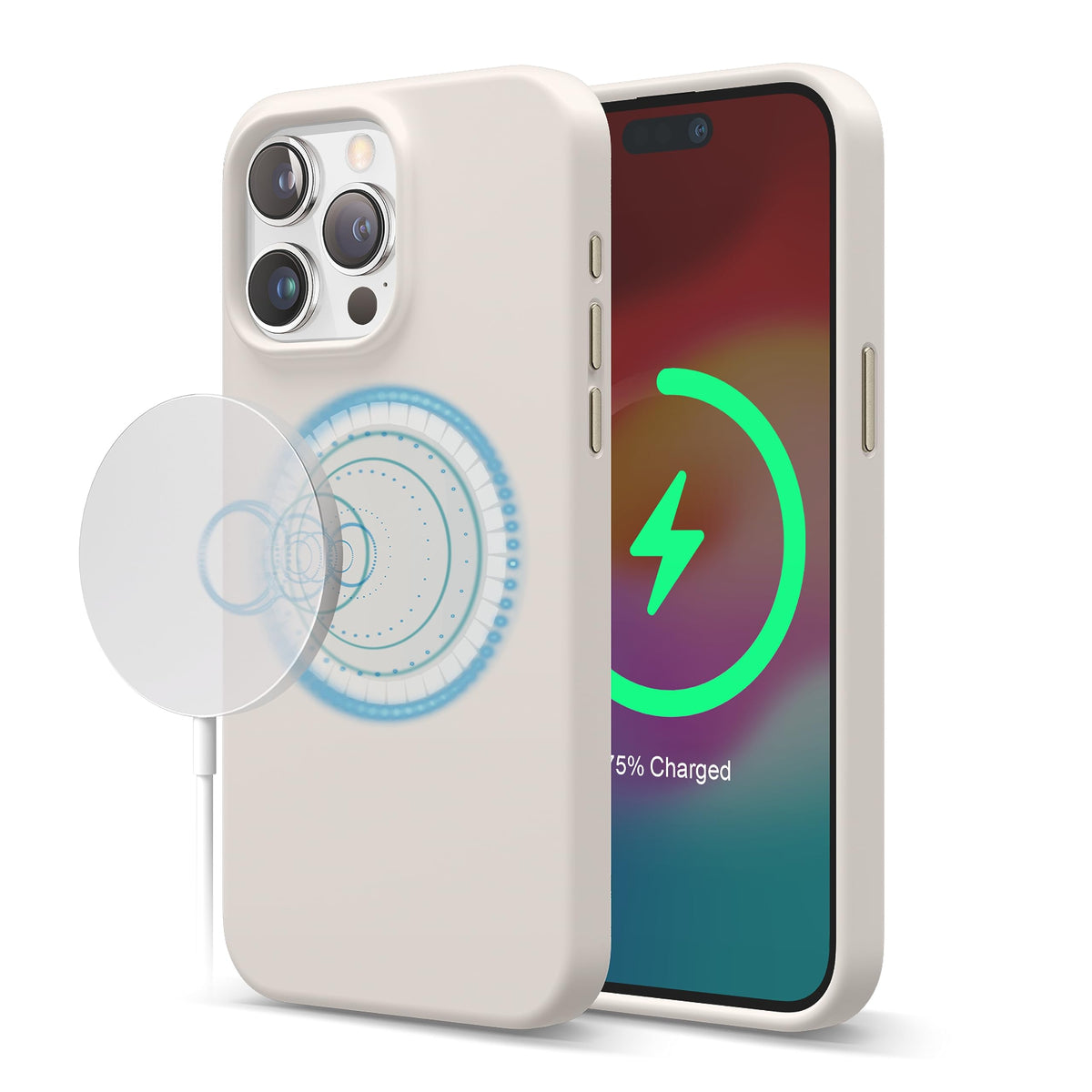 Elago Magnetic Silicone Case Compatible With Iphone 15 Pro Max Case 67 Inch Compatible With All Magsafe Accessories   Built In M