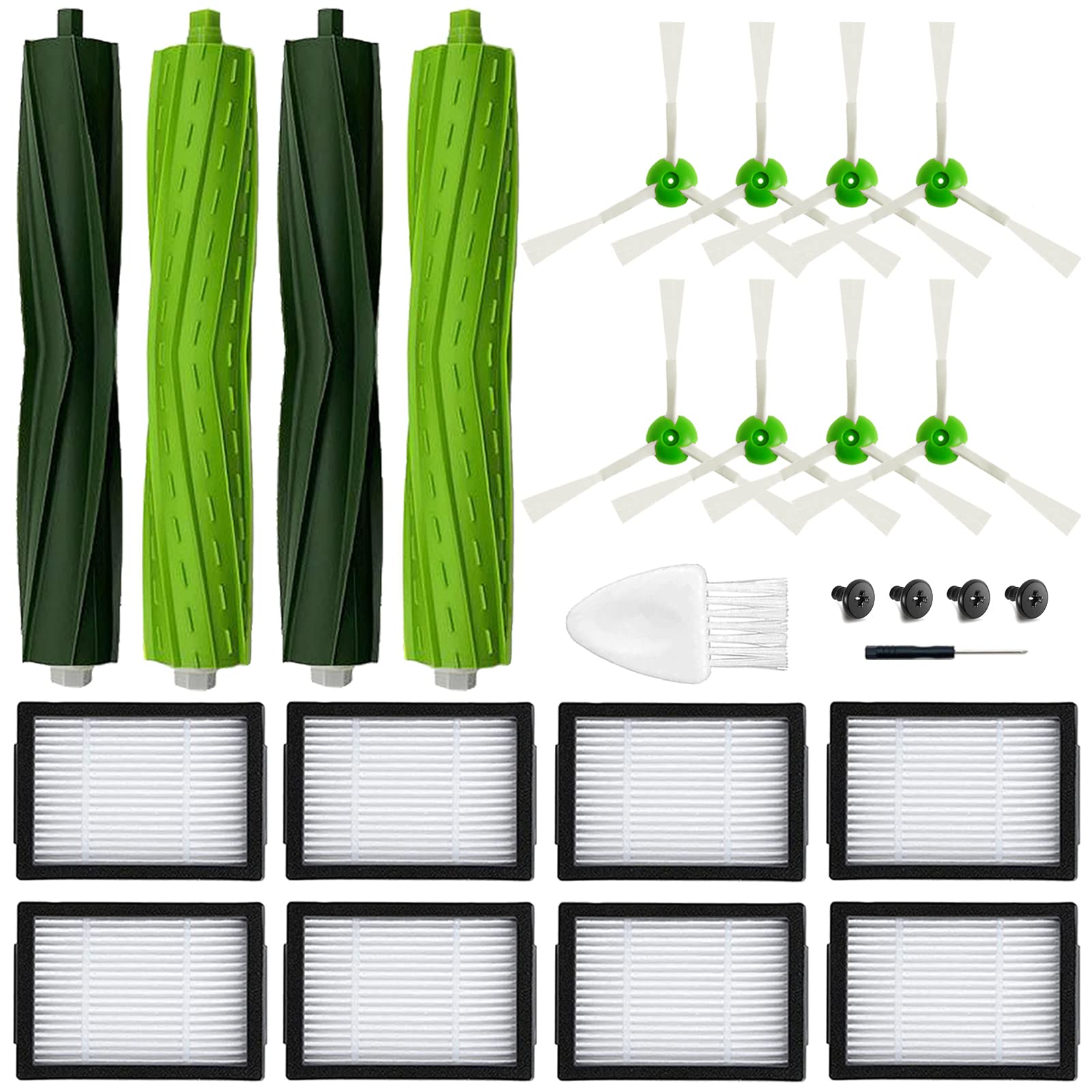 18 Pack Roomba Replacement Parts For Irobot Roomba I7 I7+ I3 I3+ I4 J7J7+/Plus I6 I6+ I5+J5+ I8 +/Plus E5 E6 E7 I & E & J Series