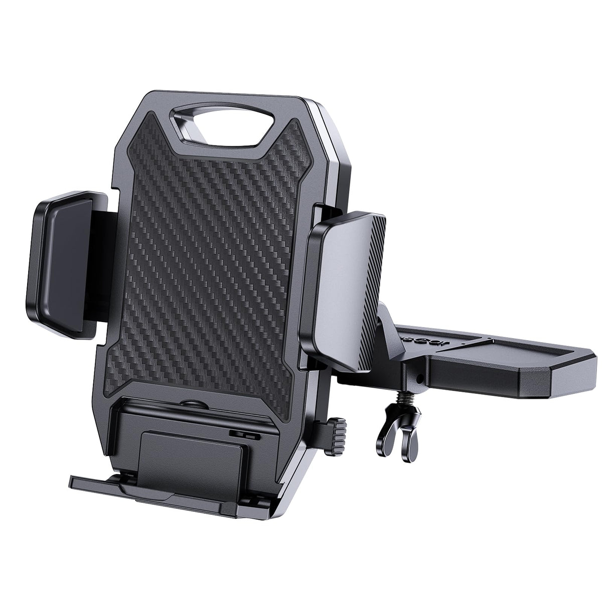 Apps2Car Sturdy Cd Slot Phone Mount With One Hand Operation Design, Hands-Free Car Phone Holder Universally Compatible With All 