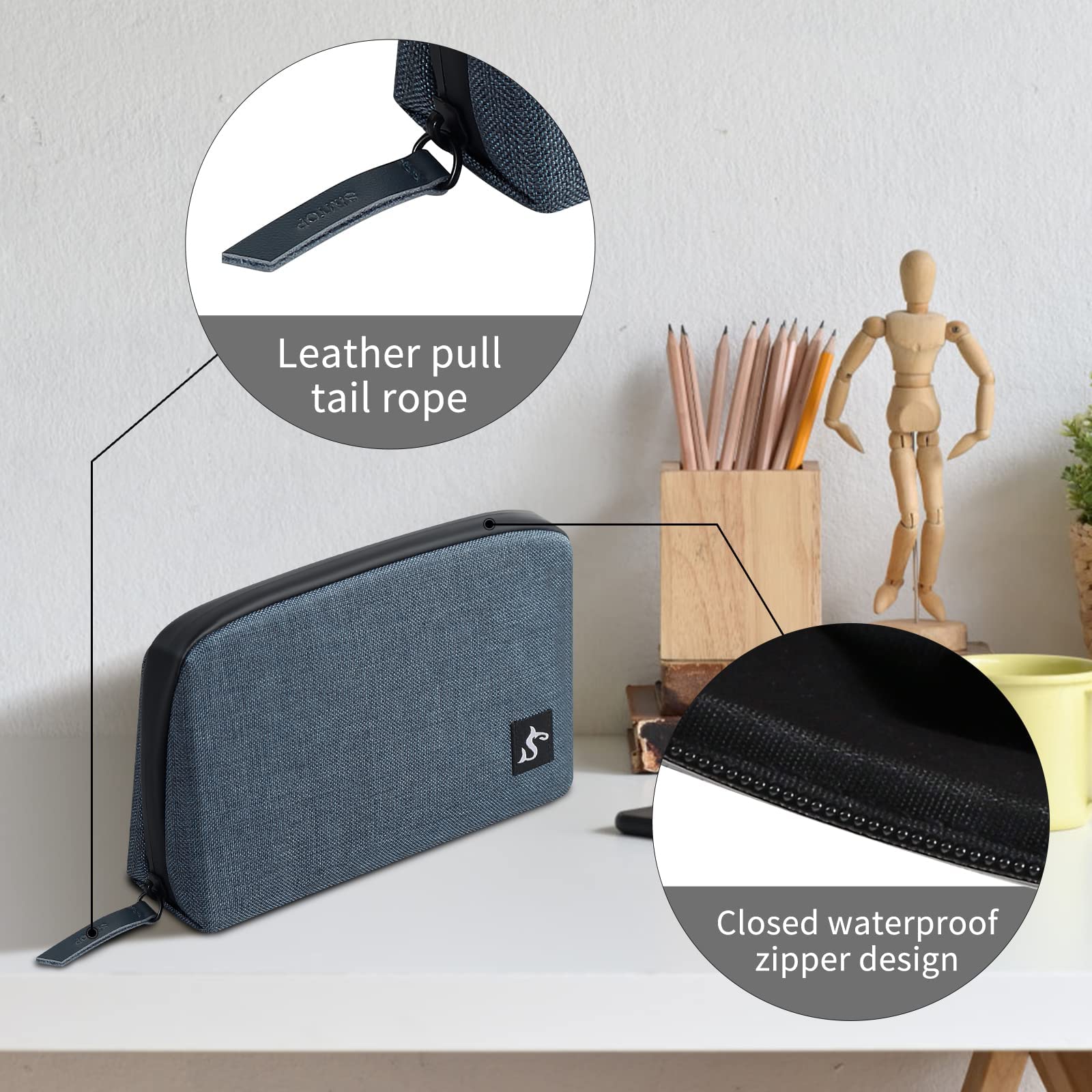 Electronic Organizer, Travel Cable Electronic Organizer Case Bag,Waterproof Organizer Small Storage Backpack Charger Organizer F