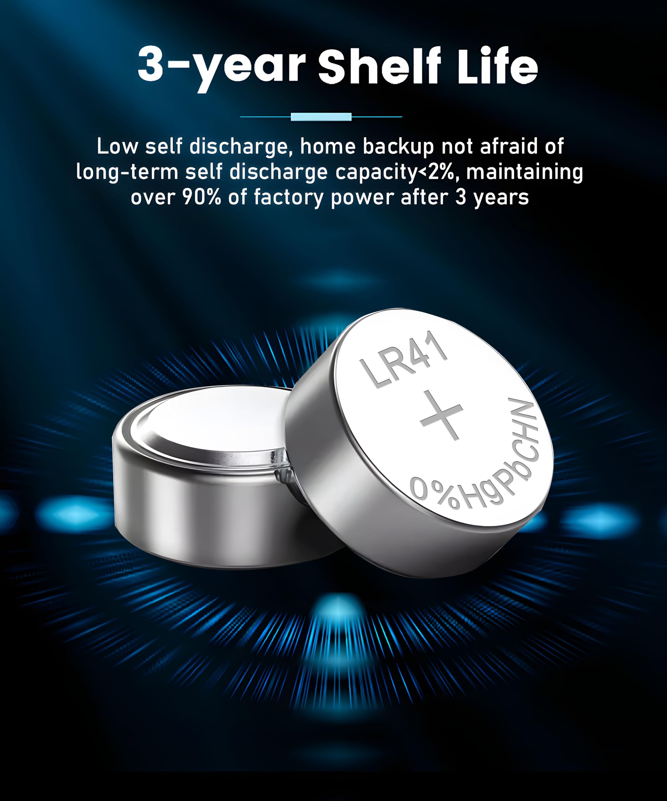 Ykm Lr41 Button Batteries Ag3 L736F L736C L736 392 192 1.5V Alkaline Batteries For Thermometer Watch Battery 10 Pack