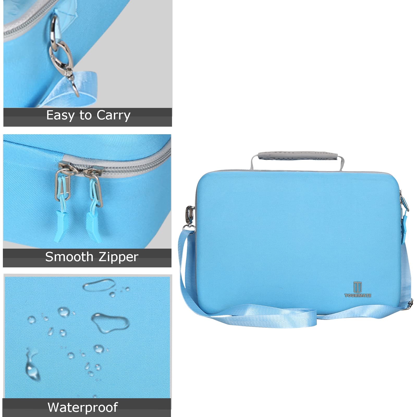 Tourmate Hard Document Scanner Carrying Case For Plustek Photo Scanner   Ephoto Z300, Scan 4X6 Photo In 2Sec, Auto Crop And Desk