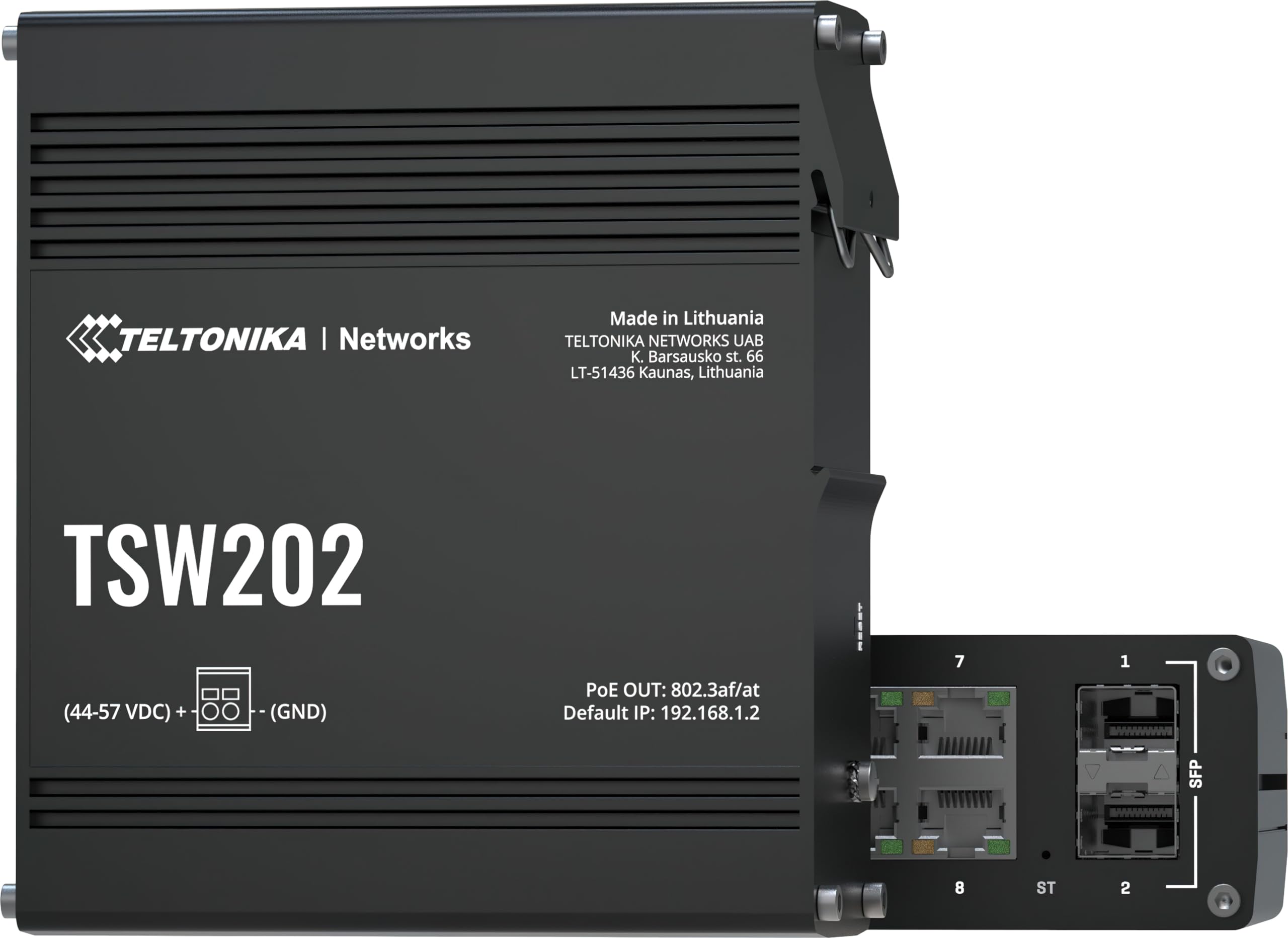 Teltokina Tsw202000000 Model Tsw202 Managed Poe+ Switch; 8X Port Poe+; 2 X Sfp Ports For Fiber Optic Communication; Up To 20 Gbp