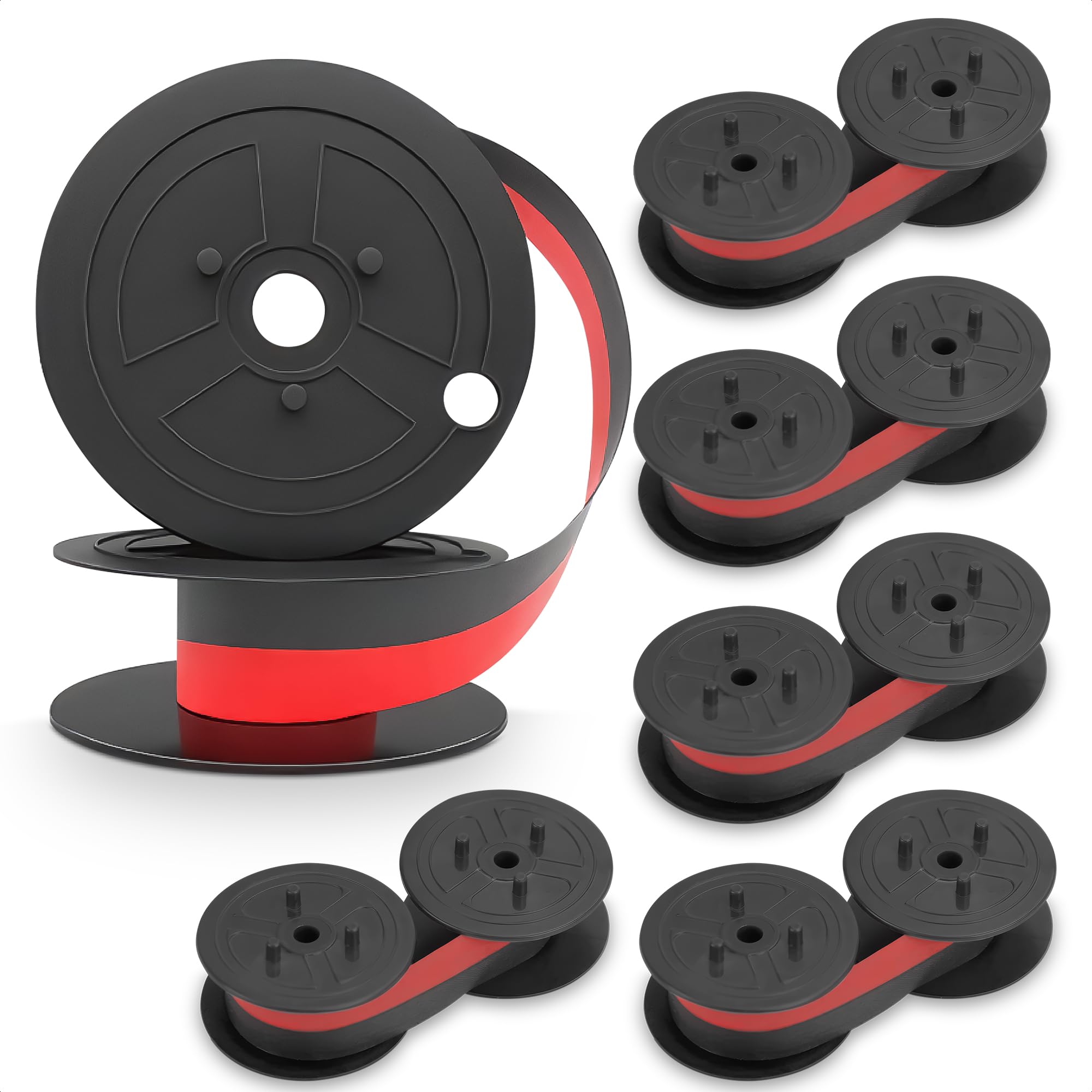 Office Calculator Ribbons For Canon Cp1213D   6 Pcs Vintage Typewriter Ribbon For Canon Mp11Dx Calculator Ti 84   Red Black Ribb