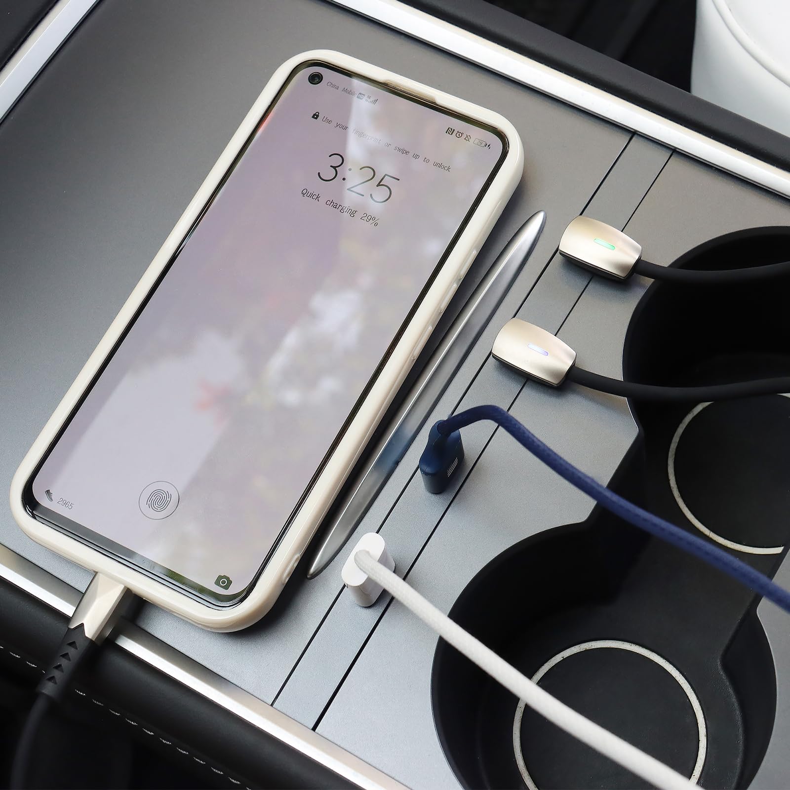 Vugosson Usb Hub For Tesla Model Y 2021 2024 Model 3 2021 2023 Center Console, Support Usb C Fast Charging, Docking Station Acce