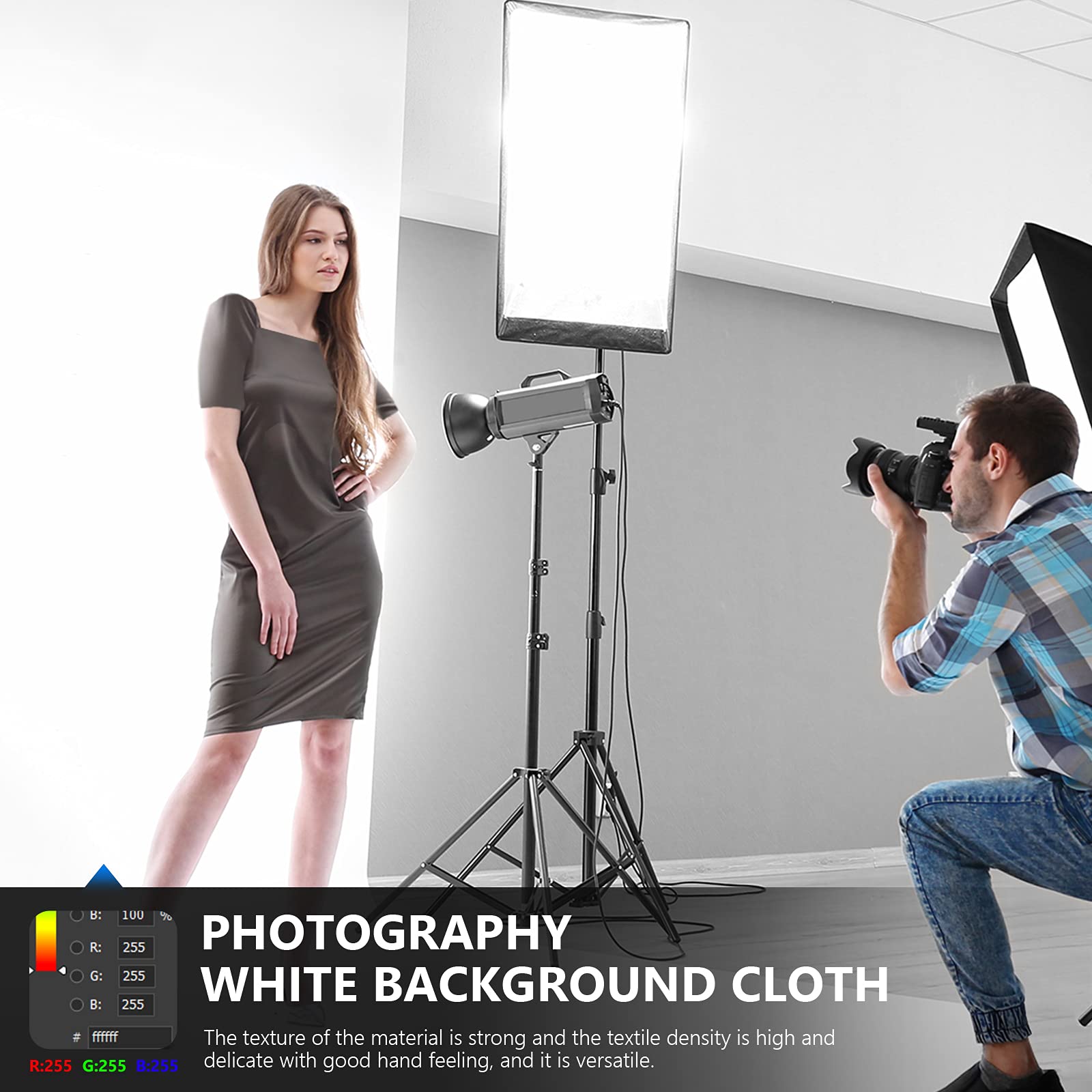 Neewer 6X9 Feet/1.8X2.8 Meters Photo Studio 100 Percent Pure Polyester Collapsible Backdrop Background For Photography, Video An