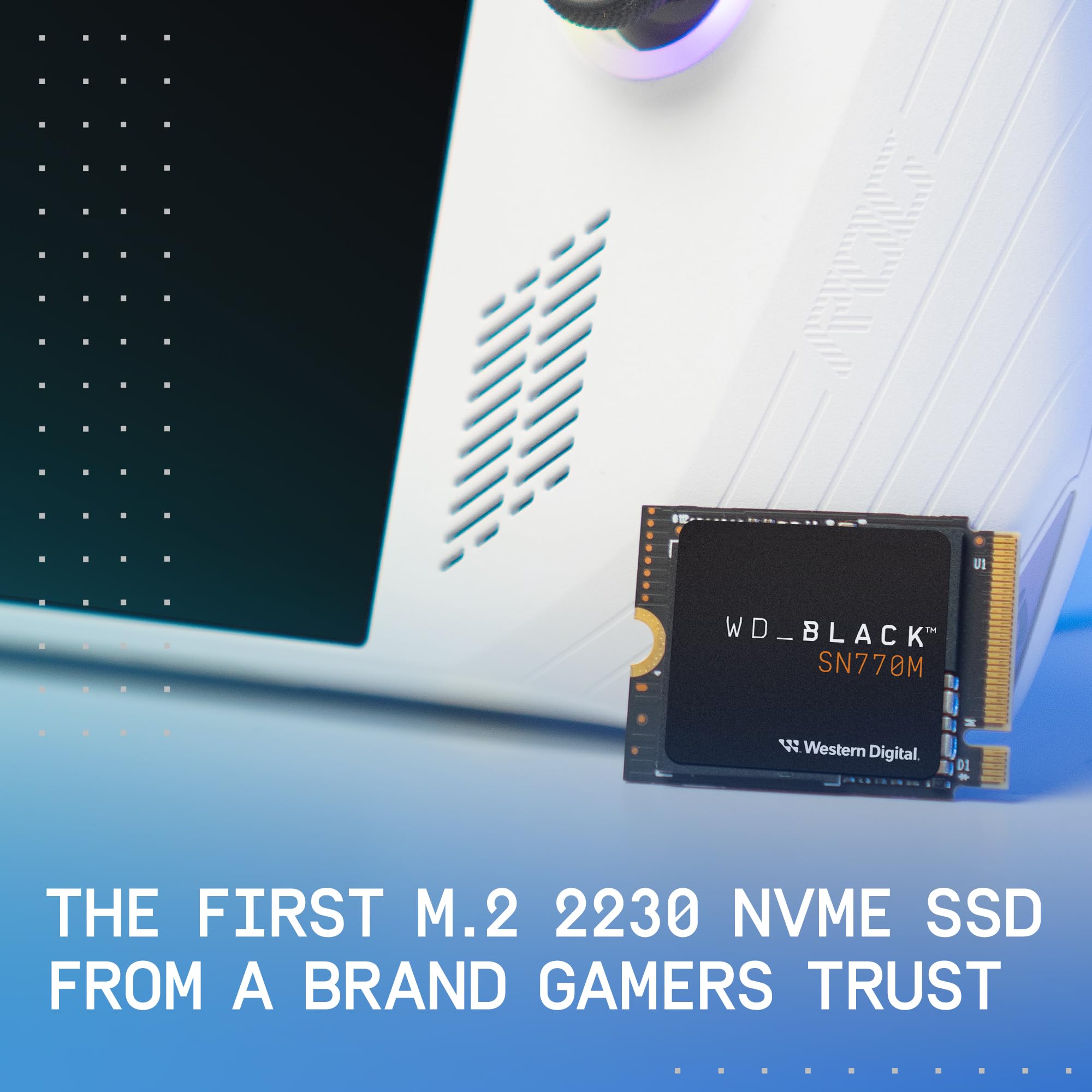 Wd_Black 1Tb Sn770M M.2 2230 Nvme Ssd For Handheld Gaming Devices, Speeds Up To 5,150Mb/S, Tlc 3D Nand, Great For Steam Deck And