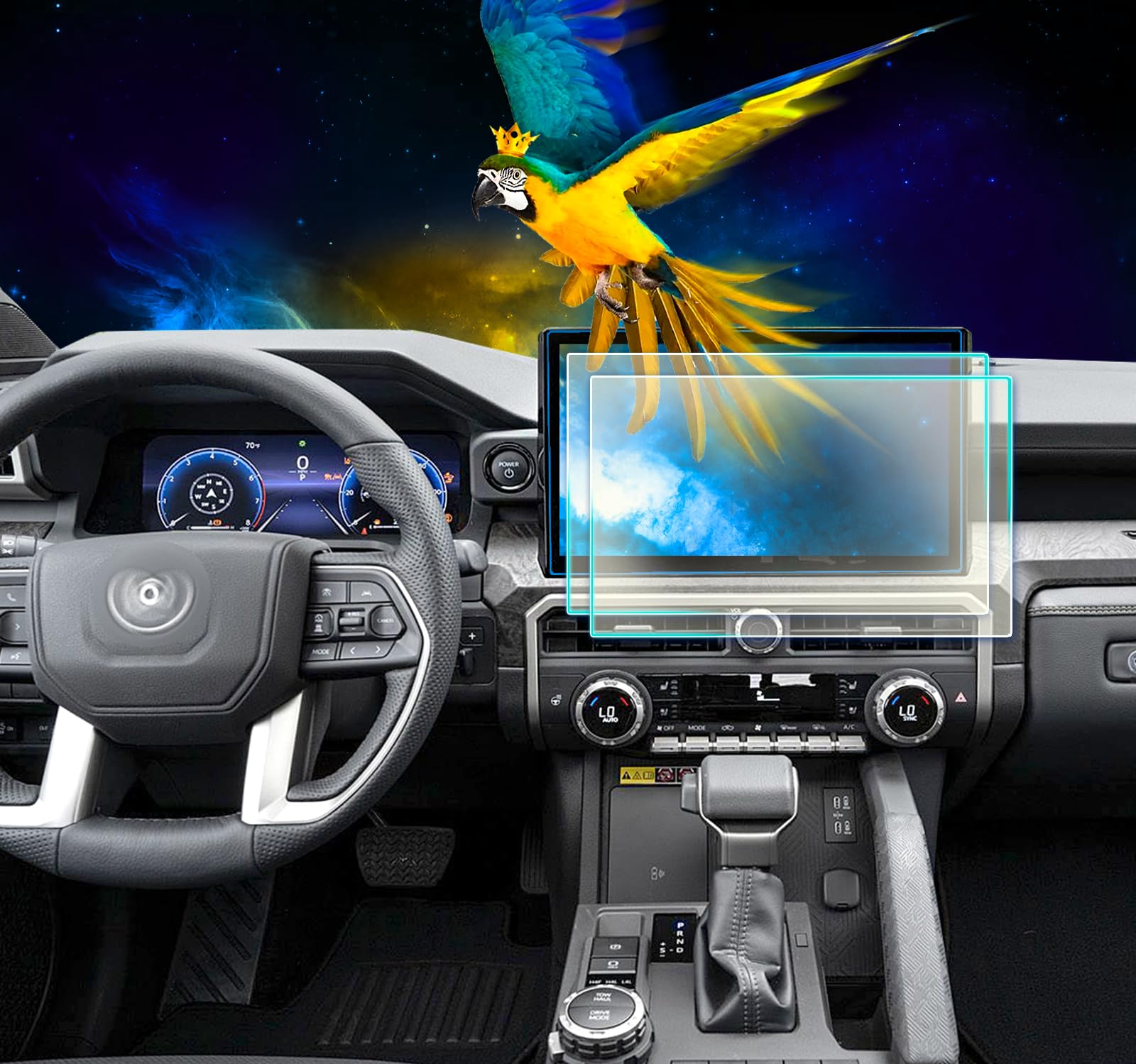 Eueky 2Pcs Matte 2024 Tacoma Screen Protector 14Inch 2024 Tacoma Limited Trd Pro Protective Film 2024 Tacoma Tundra Accessories