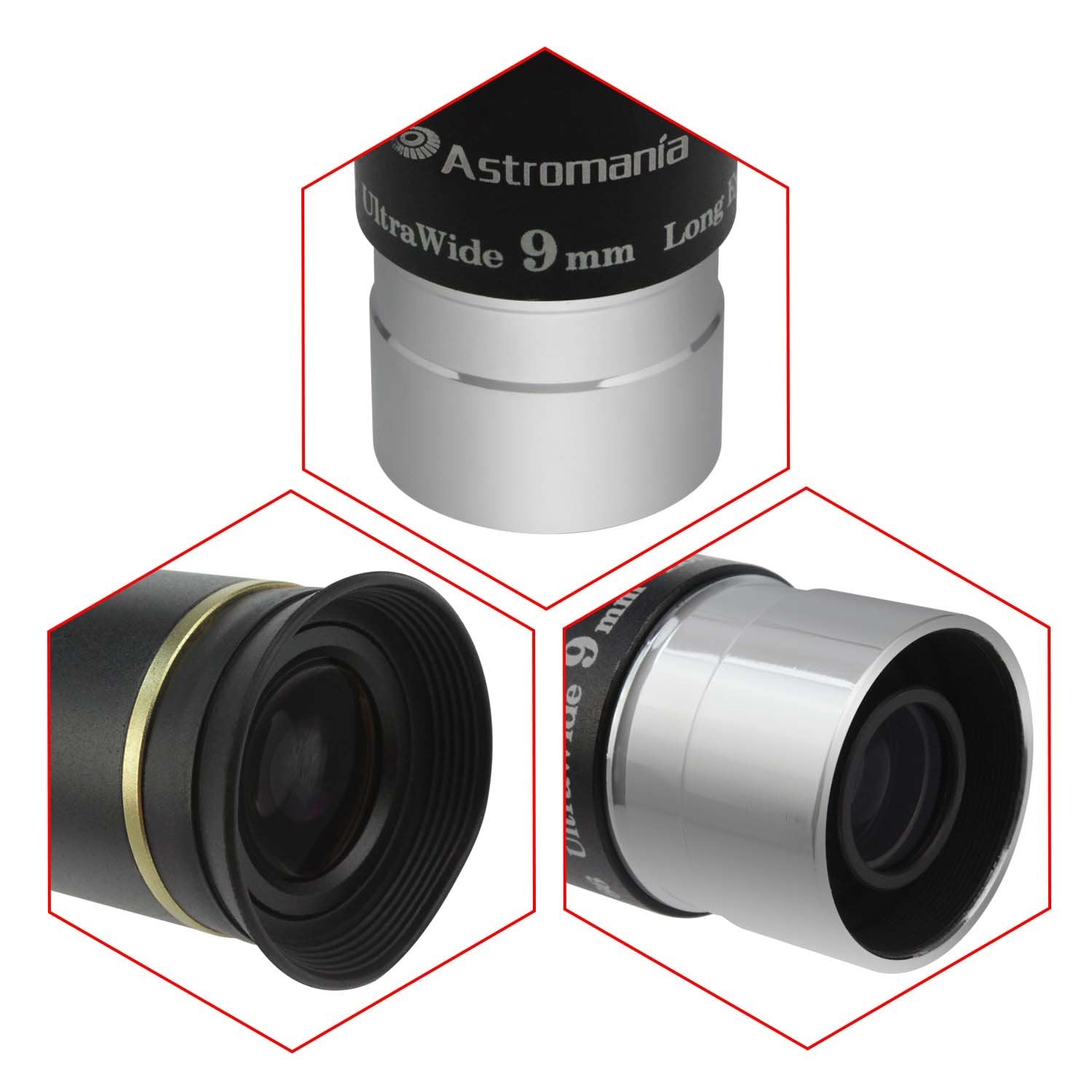 Astromania 1.25'' 9Mm 66 Degree Ultra Wide Angle Eyepiece For Telescope