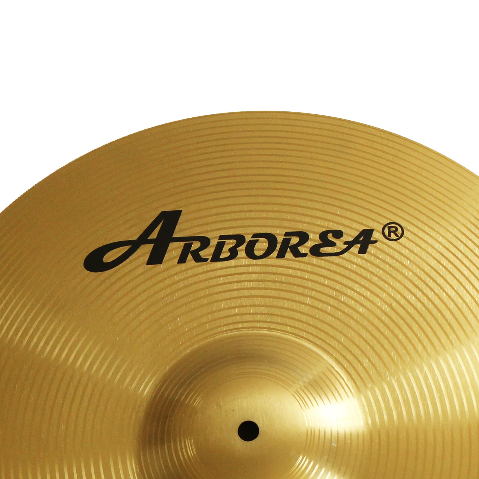 Arborea Crash Cymbal 18'' Gold Hero Brilliant Finish Bright Sound Drum Cymbal For Practice (18''Crash)
