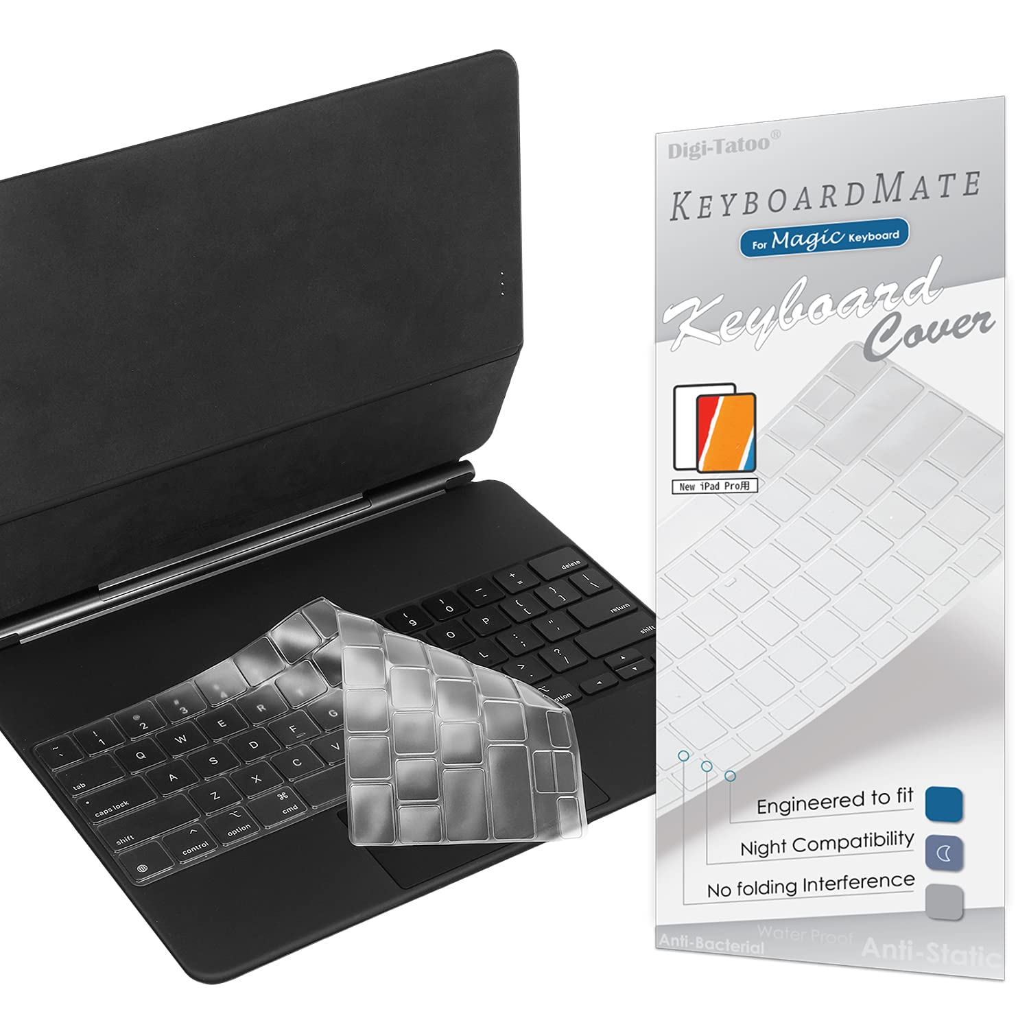 Keyboard Cover Compatible With Apple Ipad Air 13 Inch (M2) Magic Keyboard & Ipad Pro 12.9 Inch Magic Keyboard (Ipad Pro 12.9 6Th