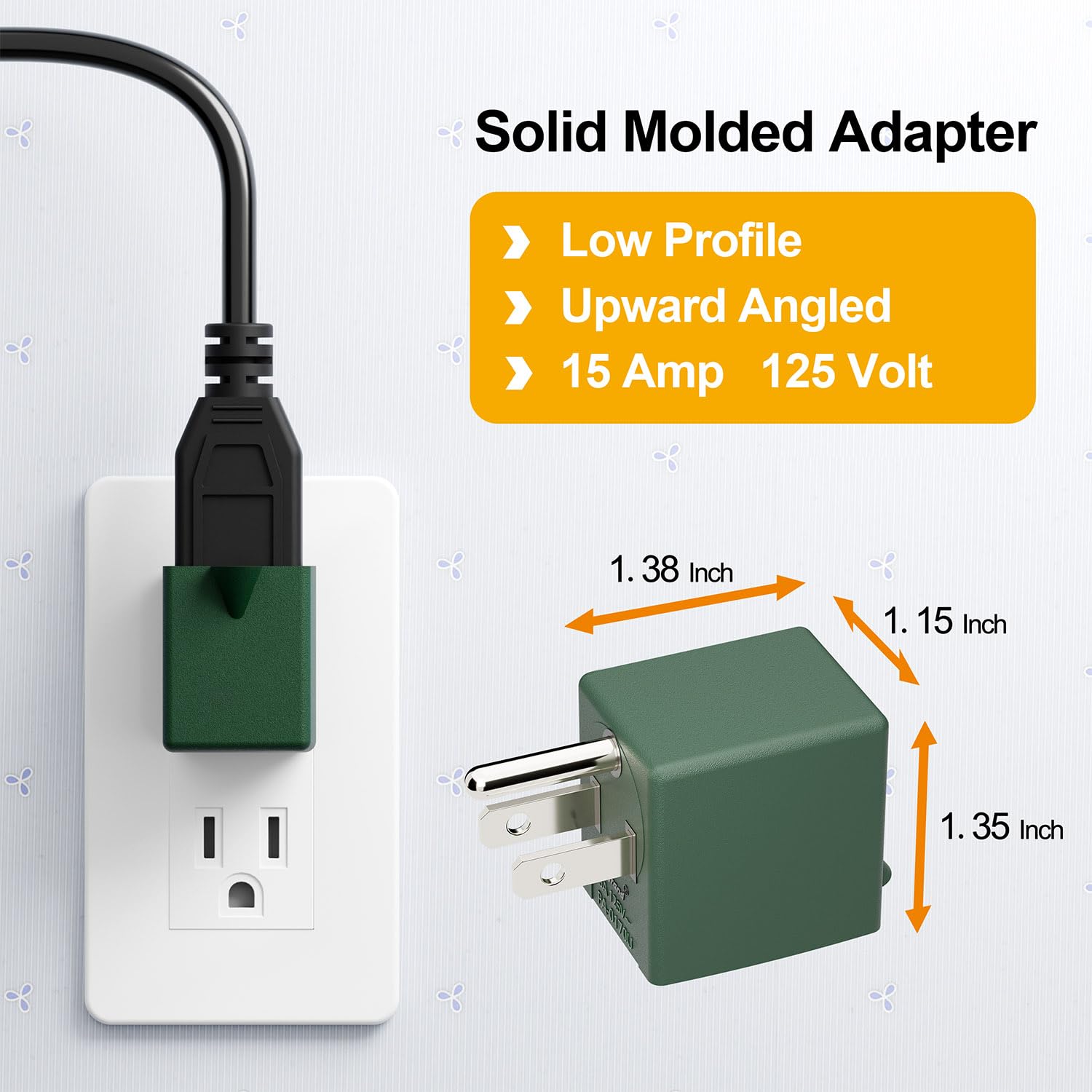 90 Degree Adapter Right Angled Upward Angled Usa 3 Prong Male Female Adapter, Plugrand 90 Degree Angled Usa Male Female Adapter,