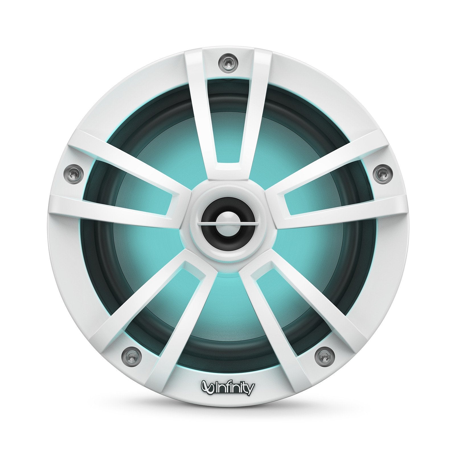 Infinity 622Mlw Marine 6.5 Inch Rgb Led Coaxial Speakers   White