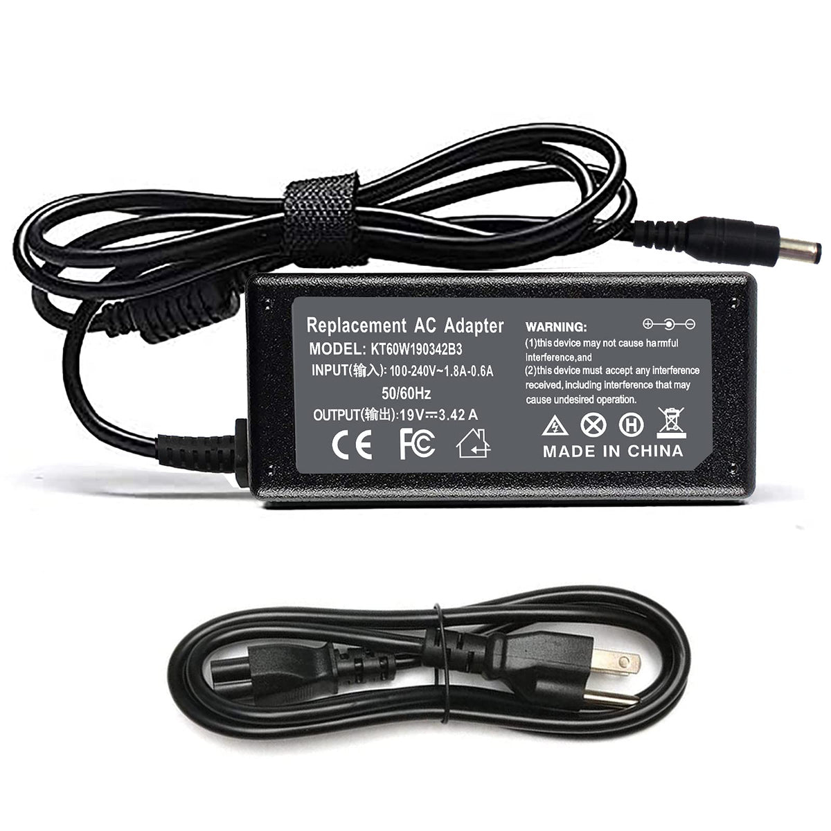 65W 19V 3.42A Laptop Charger For Toshiba Satellite C55 C55D C55T C655 C655D C675 C855 C855D L55 L655 L675 L745 L755 L775D L855 P
