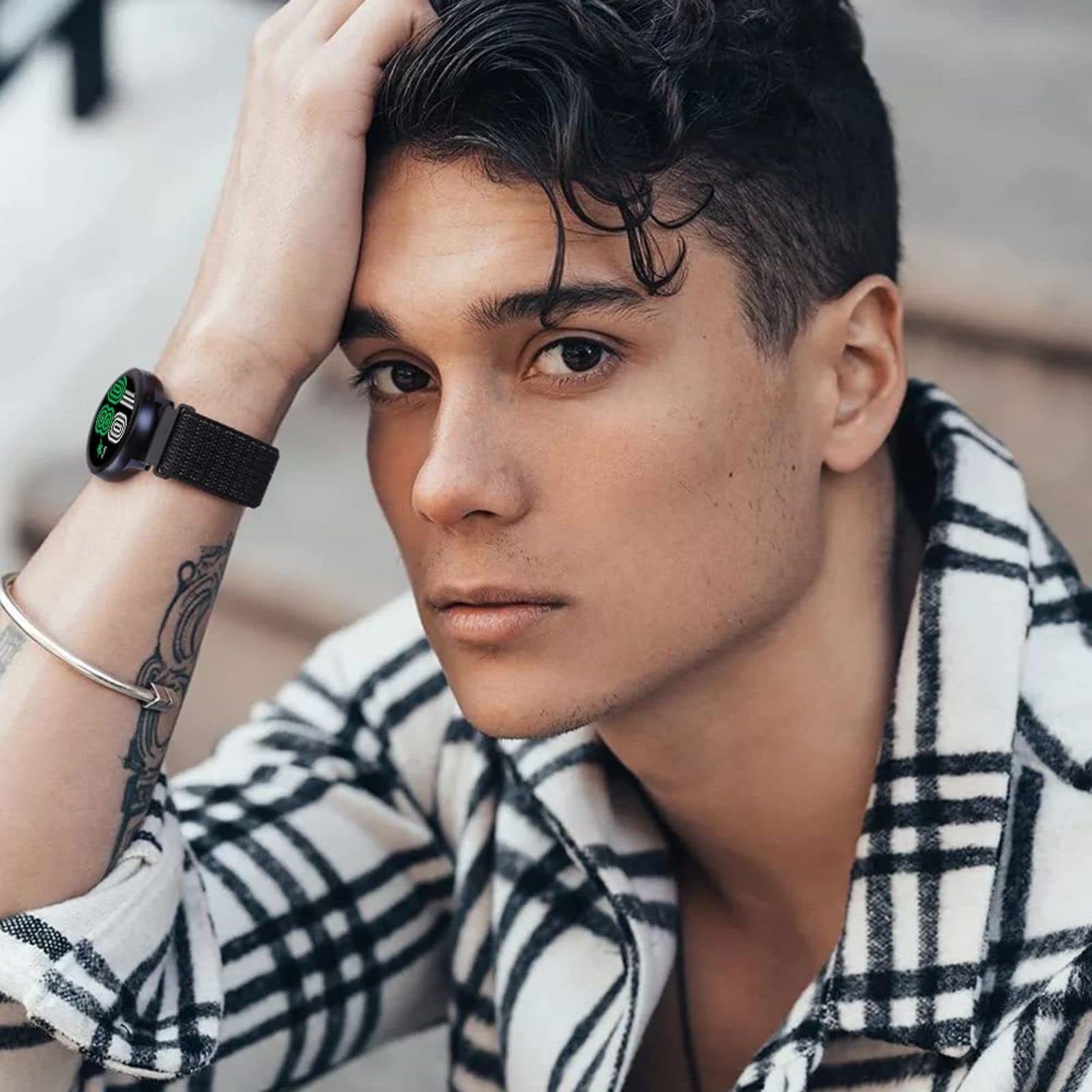 Sport Loop Band Compatible With Apple Watch Band 49Mm 46Mm 45Mm 44Mm 42Mm 41Mm 40Mm 38Mm Men Women, Braided Stretchy Nylon Loop