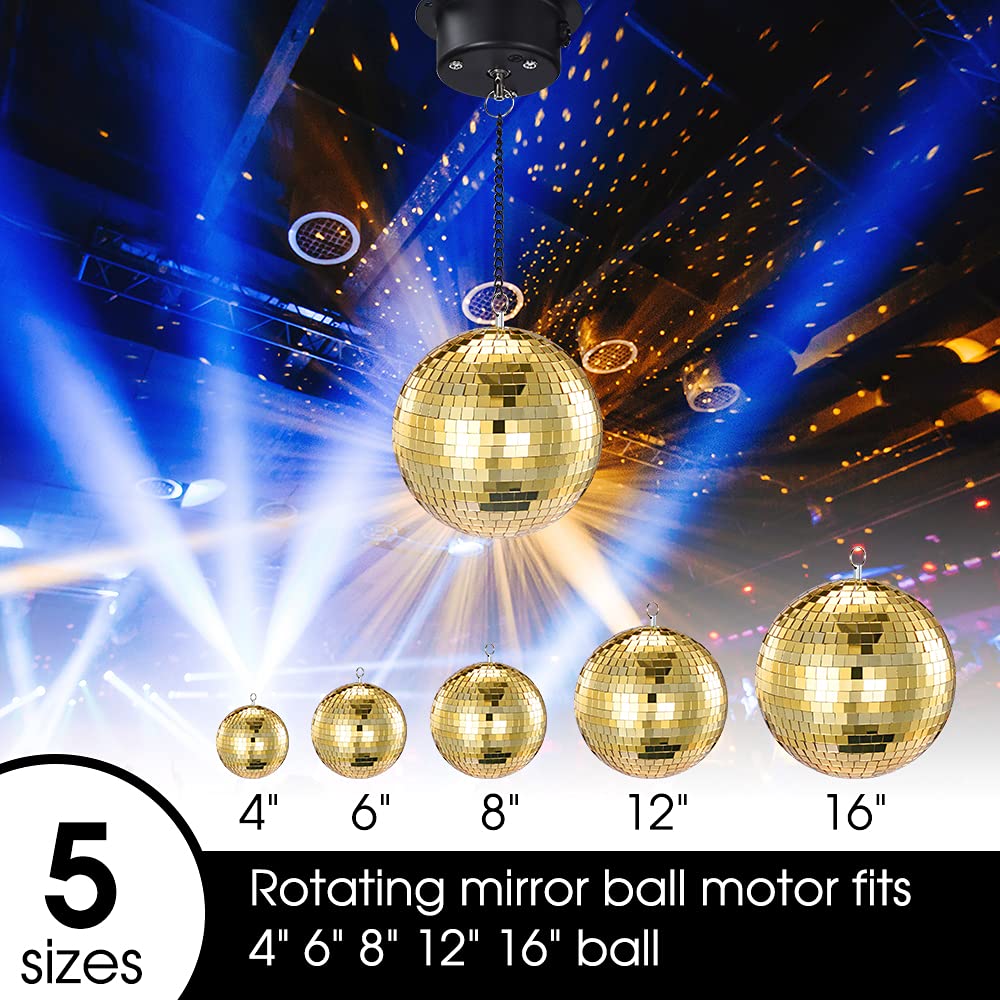 3 Rpm Mirror Ball Motor Nulink Heavy Duty Disco Ball Motor Rotator Supports 4 6 8 12 16    Balls For Indoor Night Club, Dj, Part