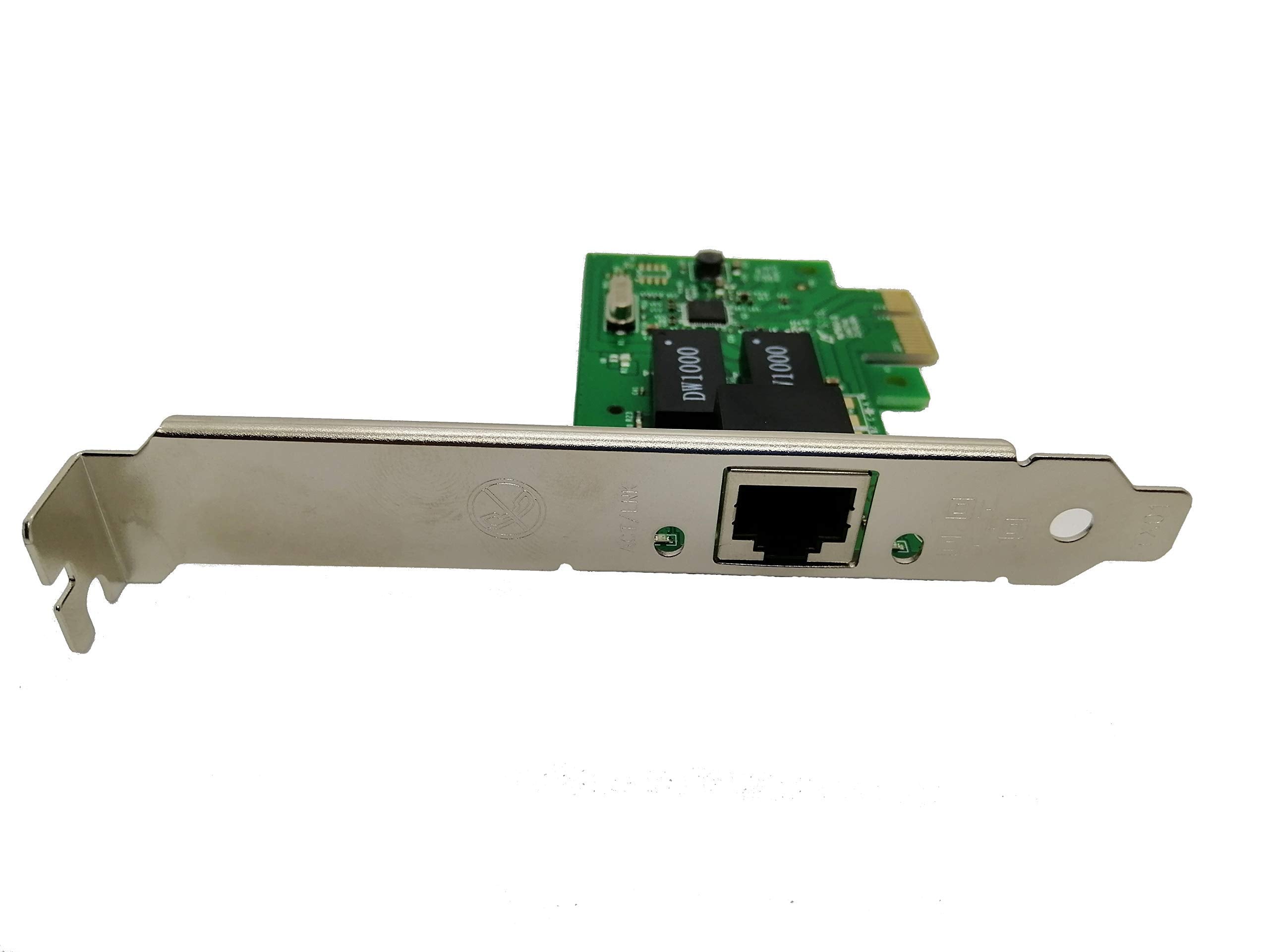Realtek Chipset Gigabit Pci Express Ethernet Network Interface Card With Low Profile Bracket (No Software))