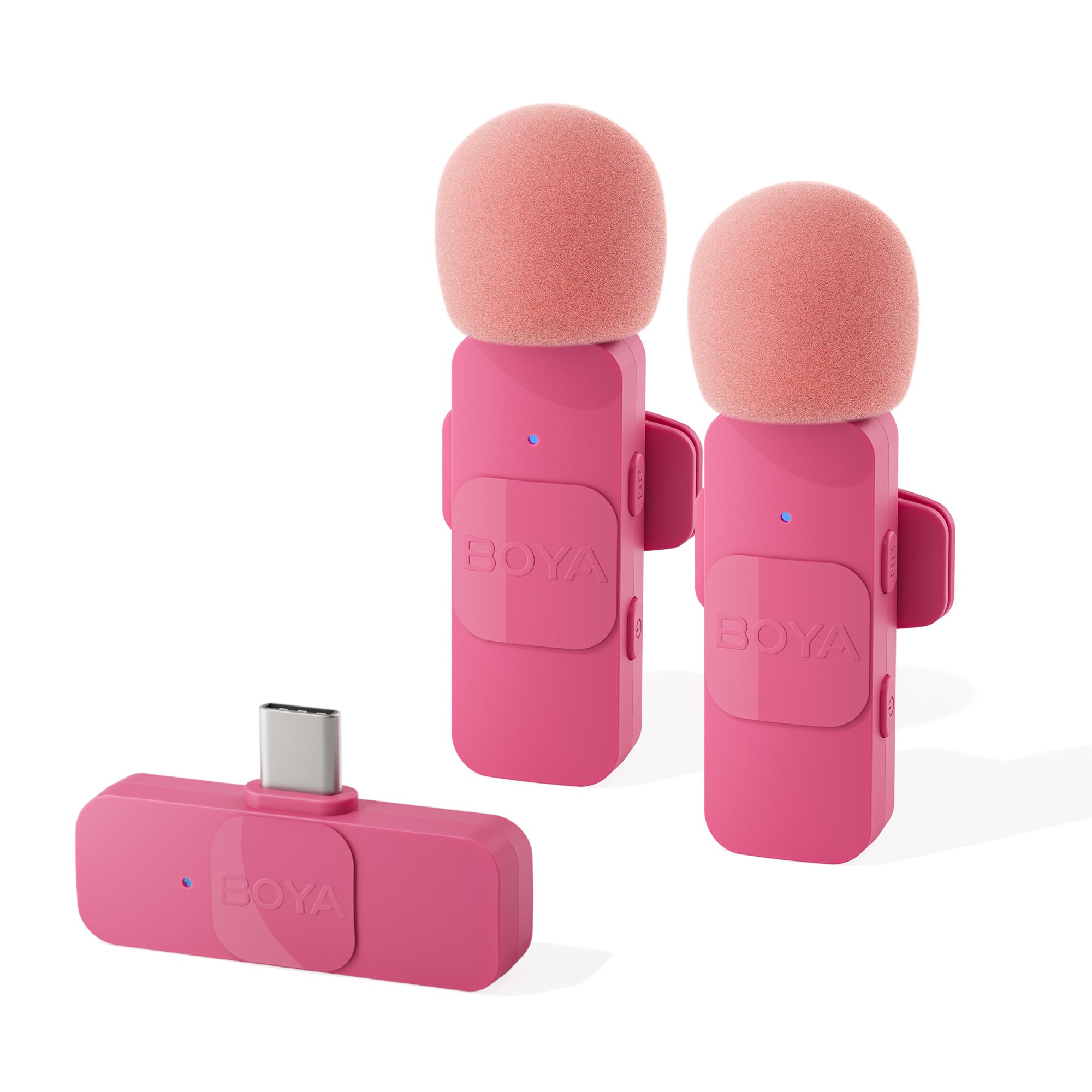 Boya Wireless Lavalier Microphone For Android Usb C Smartphone Tablet External Mini Lapel Type C Microphone For Cell Phone Clip 