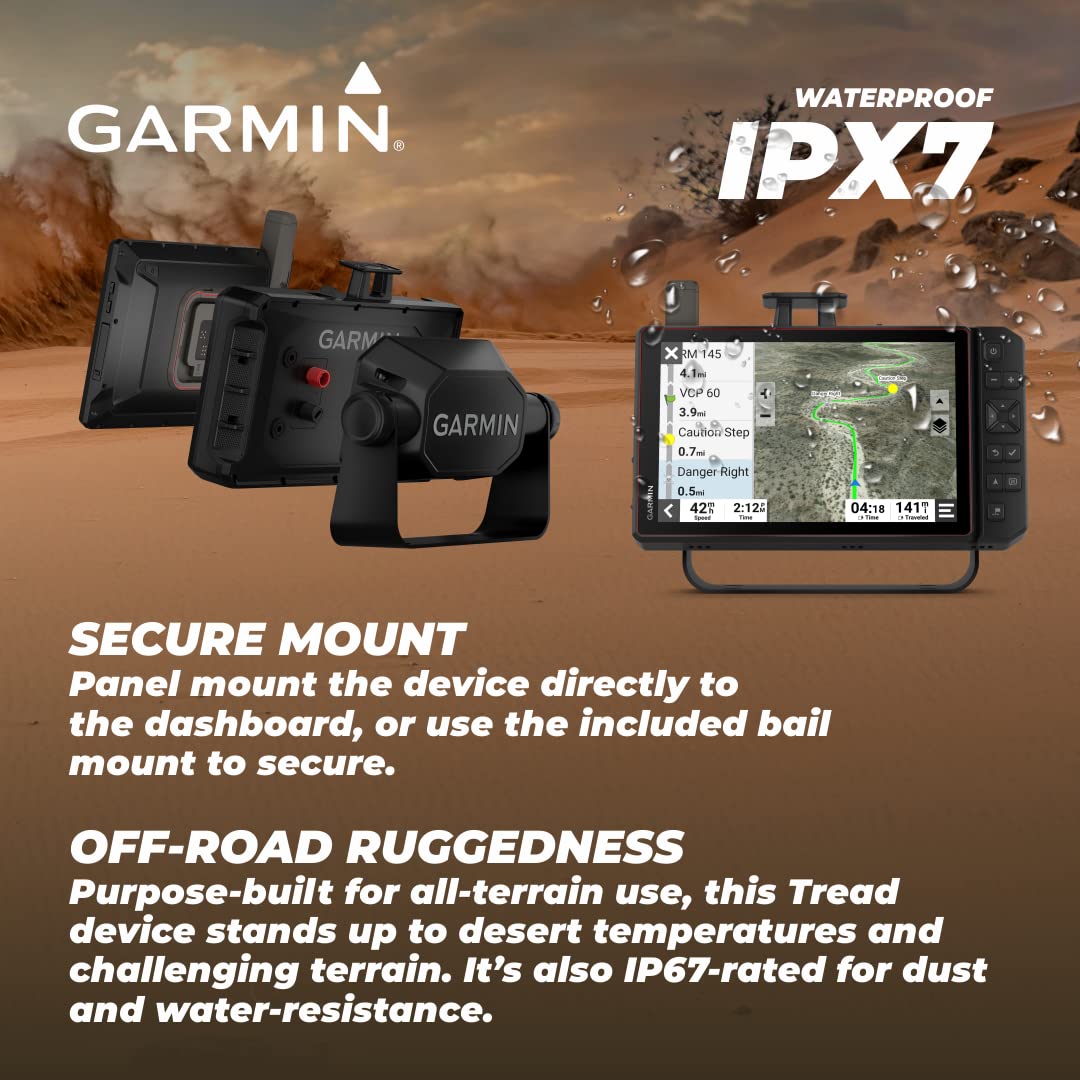 Wearable4U Garmin Tread Xl Baja Race And Chase Edition, Rugged,10    Off-Road Race Navigator, High-Performance Gps For Trophy Tr