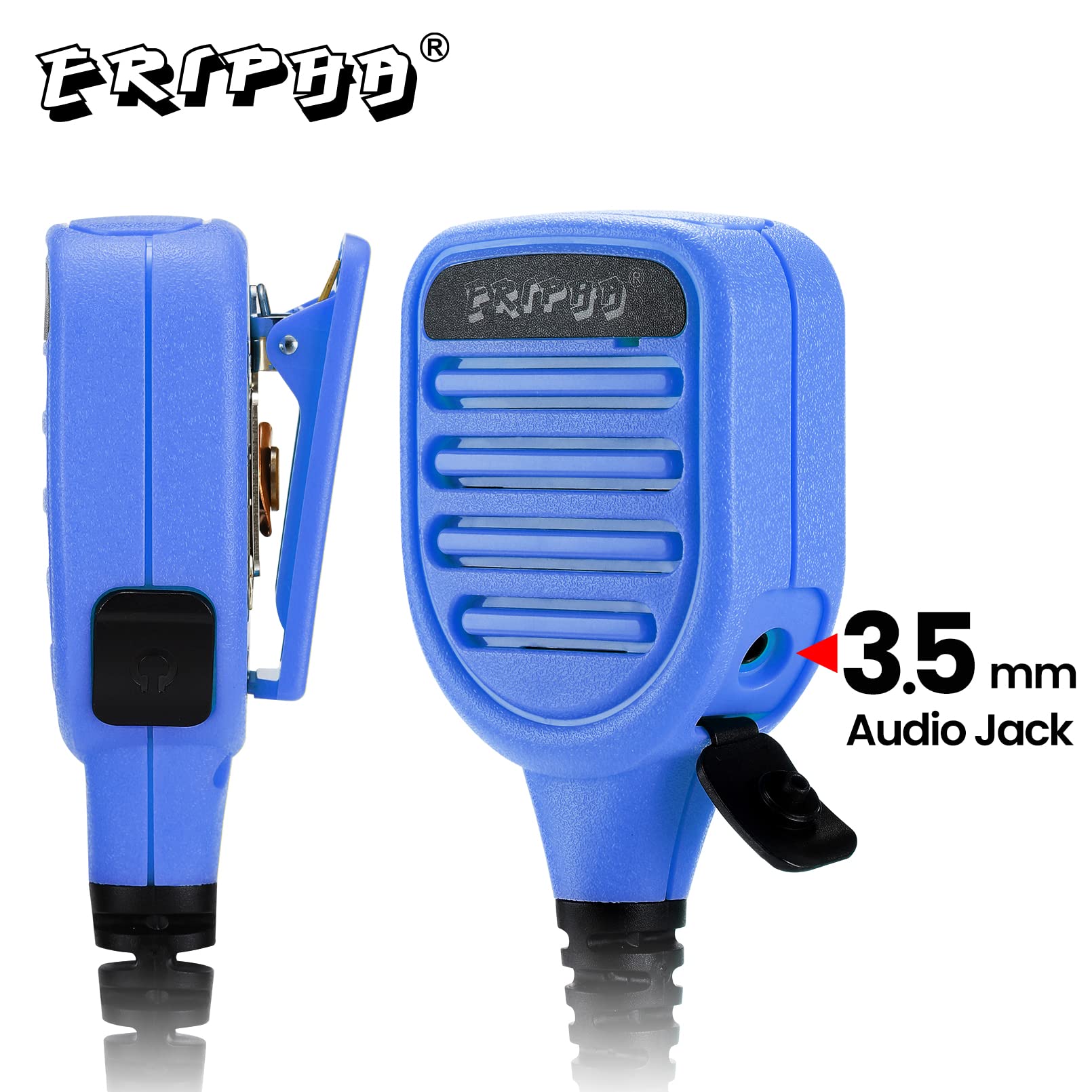Eripha Shoulder Mic Speaker Compatible With Motorola Xpr 3000 3000E 3300 3300E 3500 3500E Waterproof Ip56 Two Way Radio Speaker