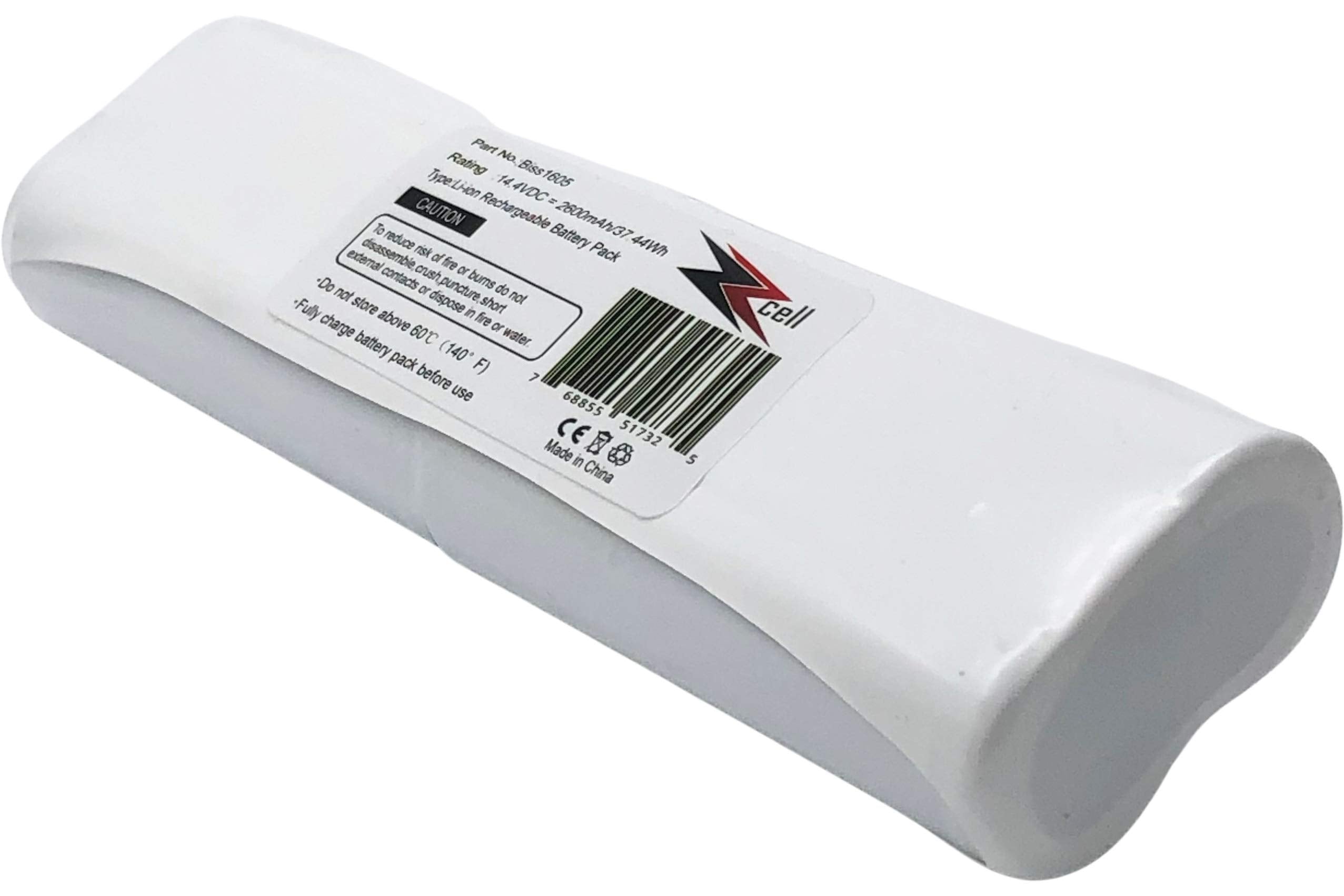 Zzcell� Battery Replacement For Bissell Smartclean 1607381 Digipro Robotic Vacuum 1605, 16052, 16058, 16059, 1605A, 1605C, 1605R, 1605W, 19745, 2142, 4Icr19/65