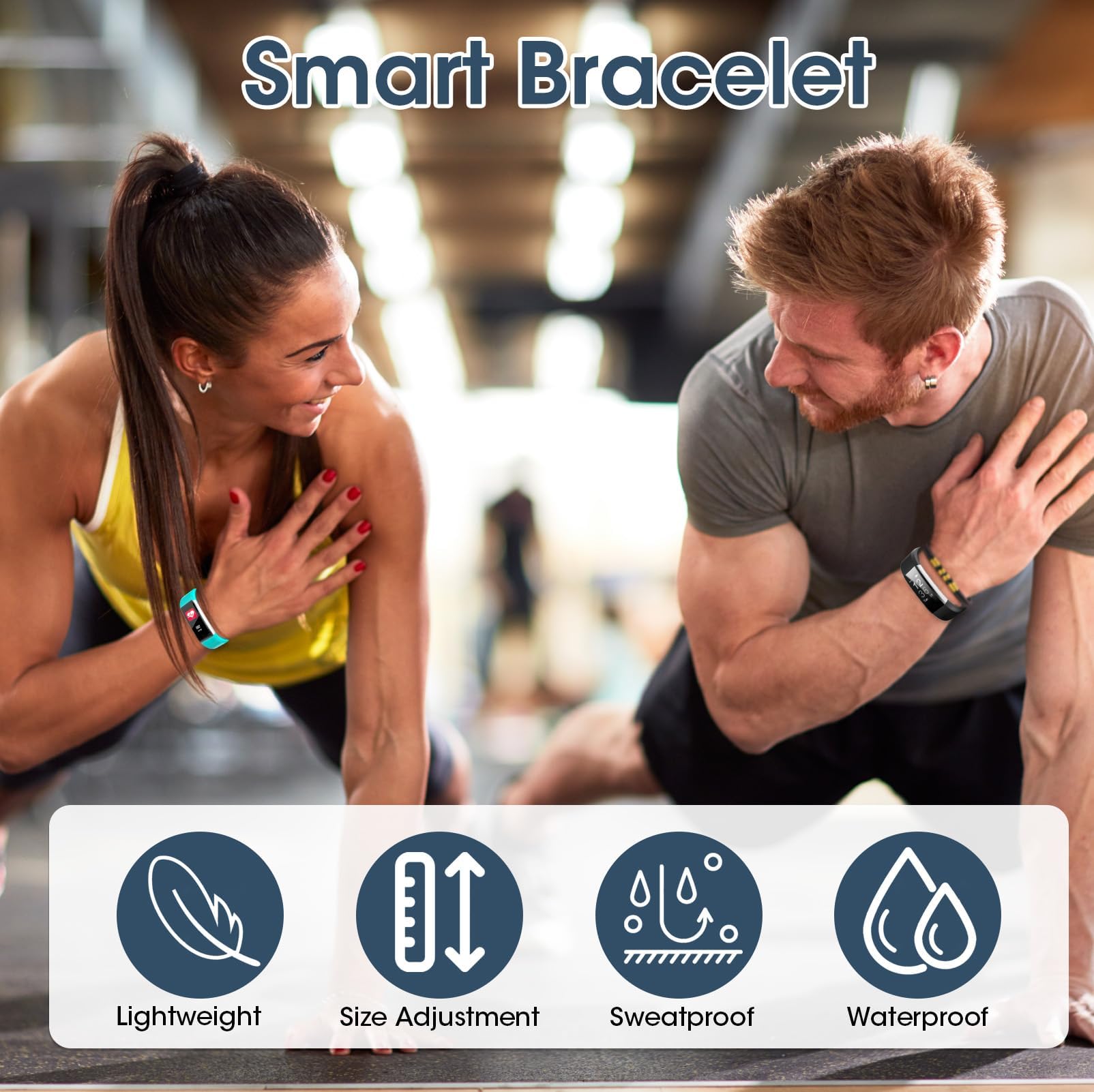 Hoeslaw 3 Pcs Watch Bands Replacement For Id115Plus Hr, Very Fit Pro Activity Fitness Tracker Wrist Bands Set, Multicolor Veryfi