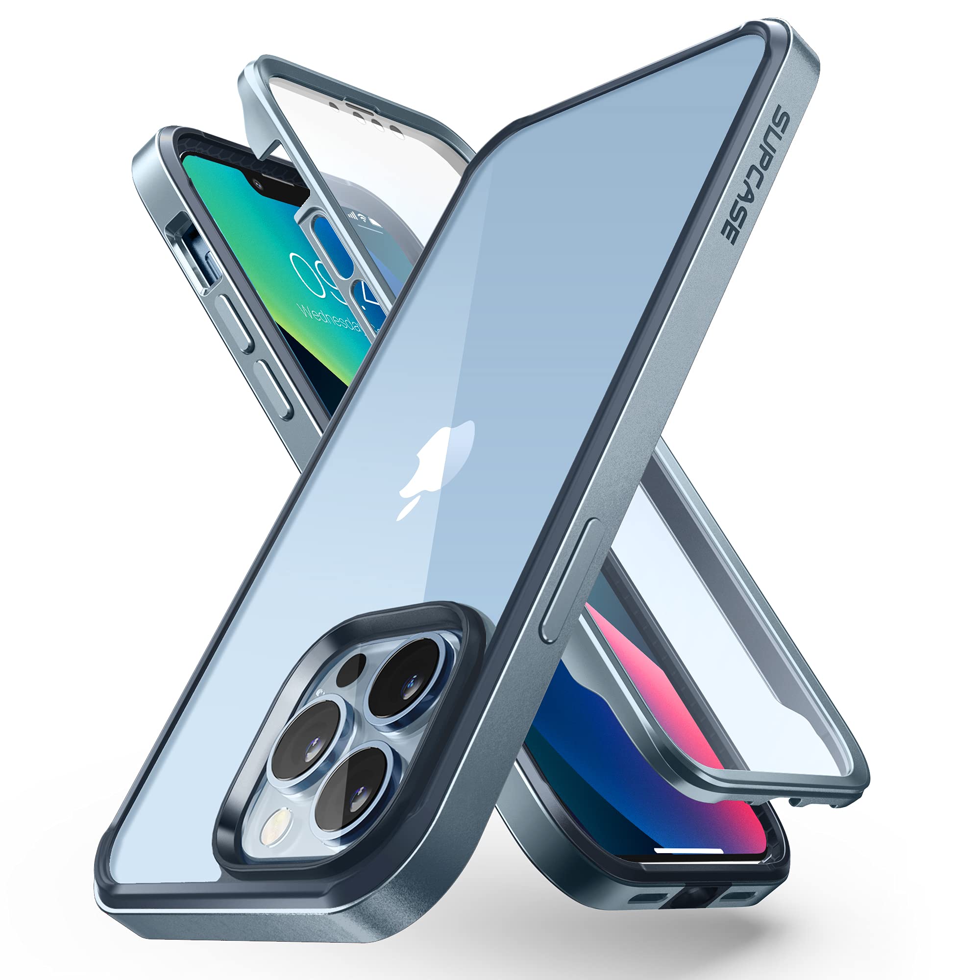 Supcase Ub Edge Pro Series Case For Iphone 13 Pro (2021 Release) 6.1 Inch, Slim Frame Clear Protective Case With Built In Screen