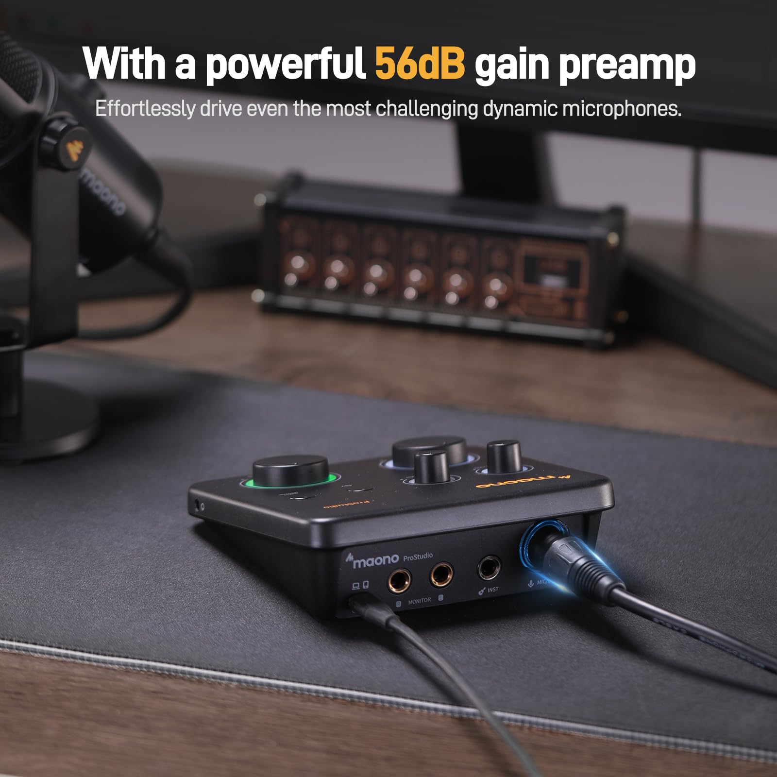 MAONO USB Audio Interface for PC: Interface with XLR Input 24-bit ...