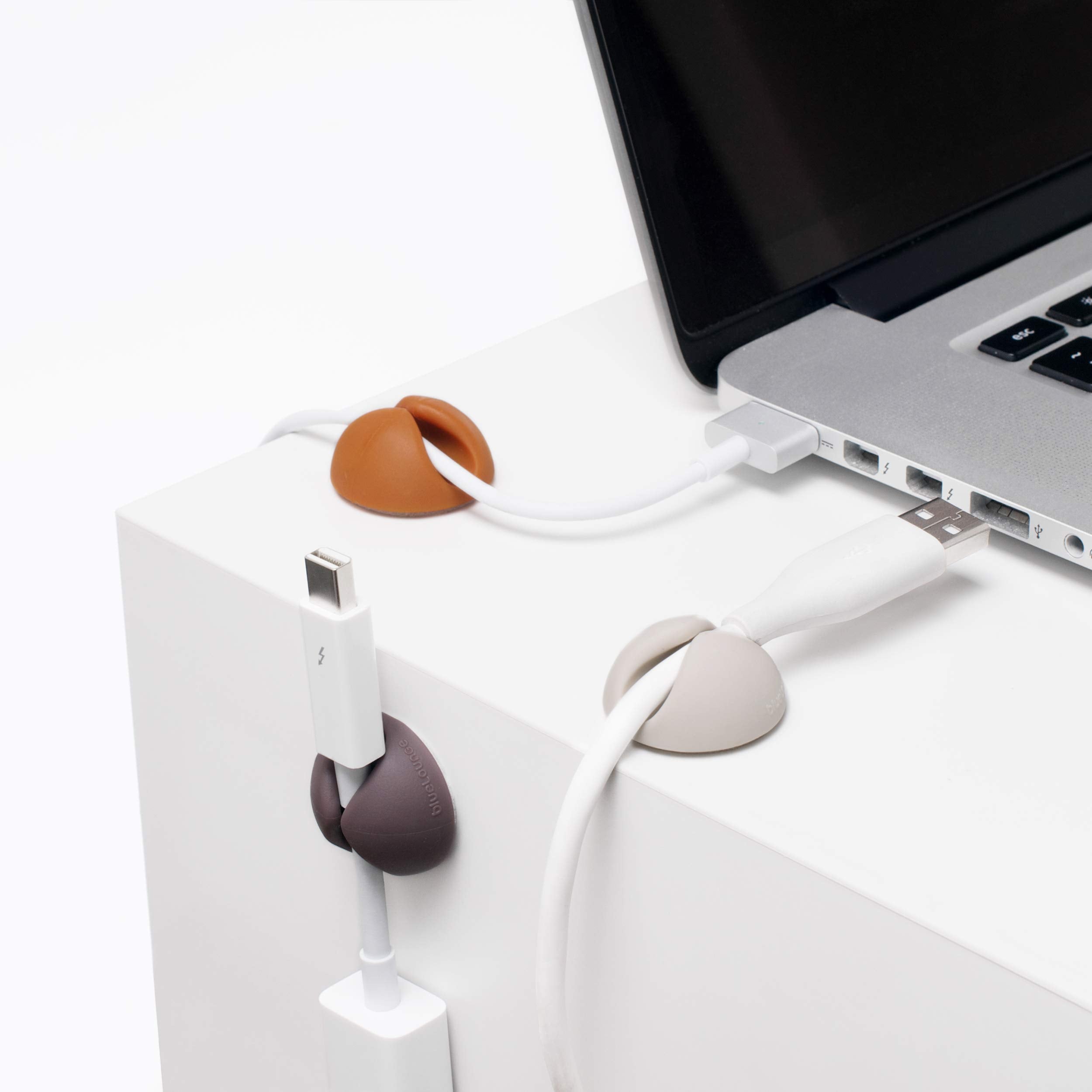 Bluelounge Cabledrop Cable Management System- Muted - Pack Of 6