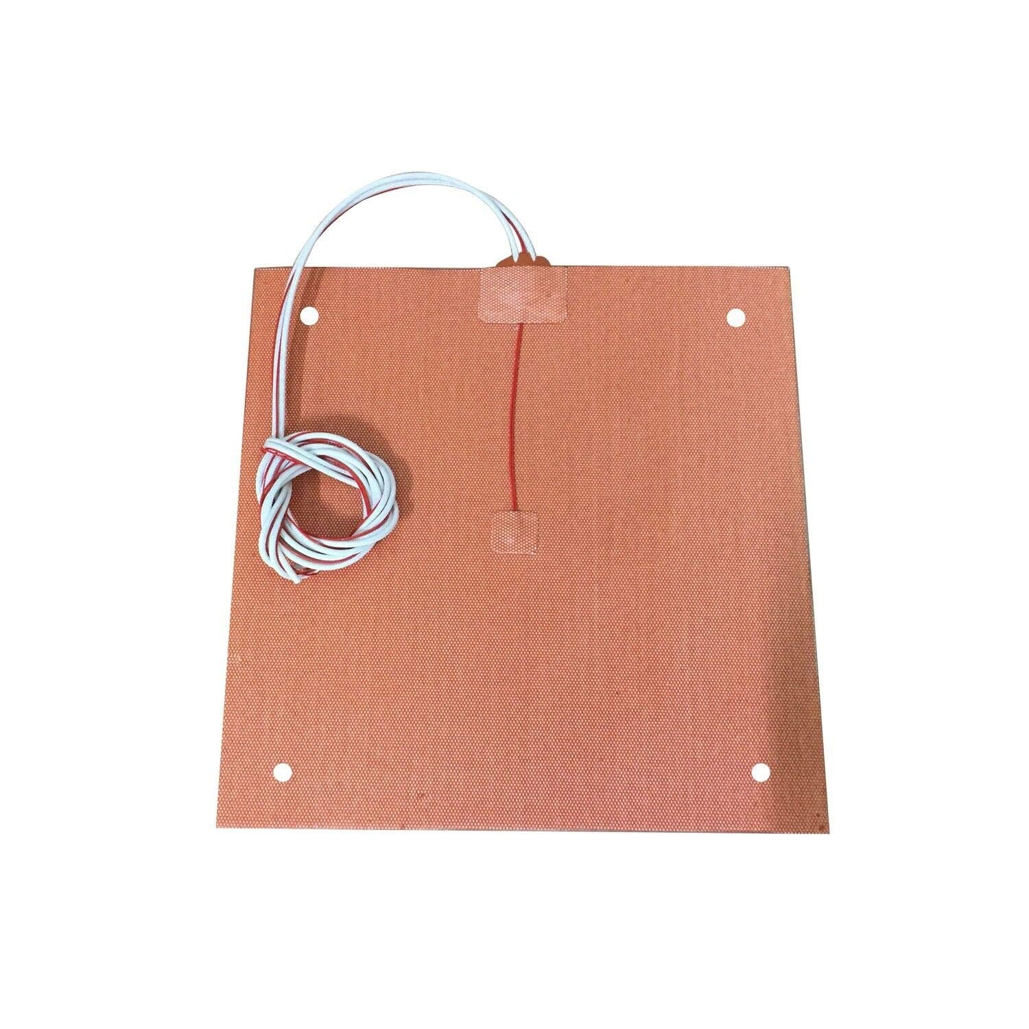 Usa Material Cr10 S4 Silicone Heater Pad 400 X 400Mm For Cr 10 S4 3D Printer Bed W/Screw Holes, Adhesive Backing + Sensor (120V)