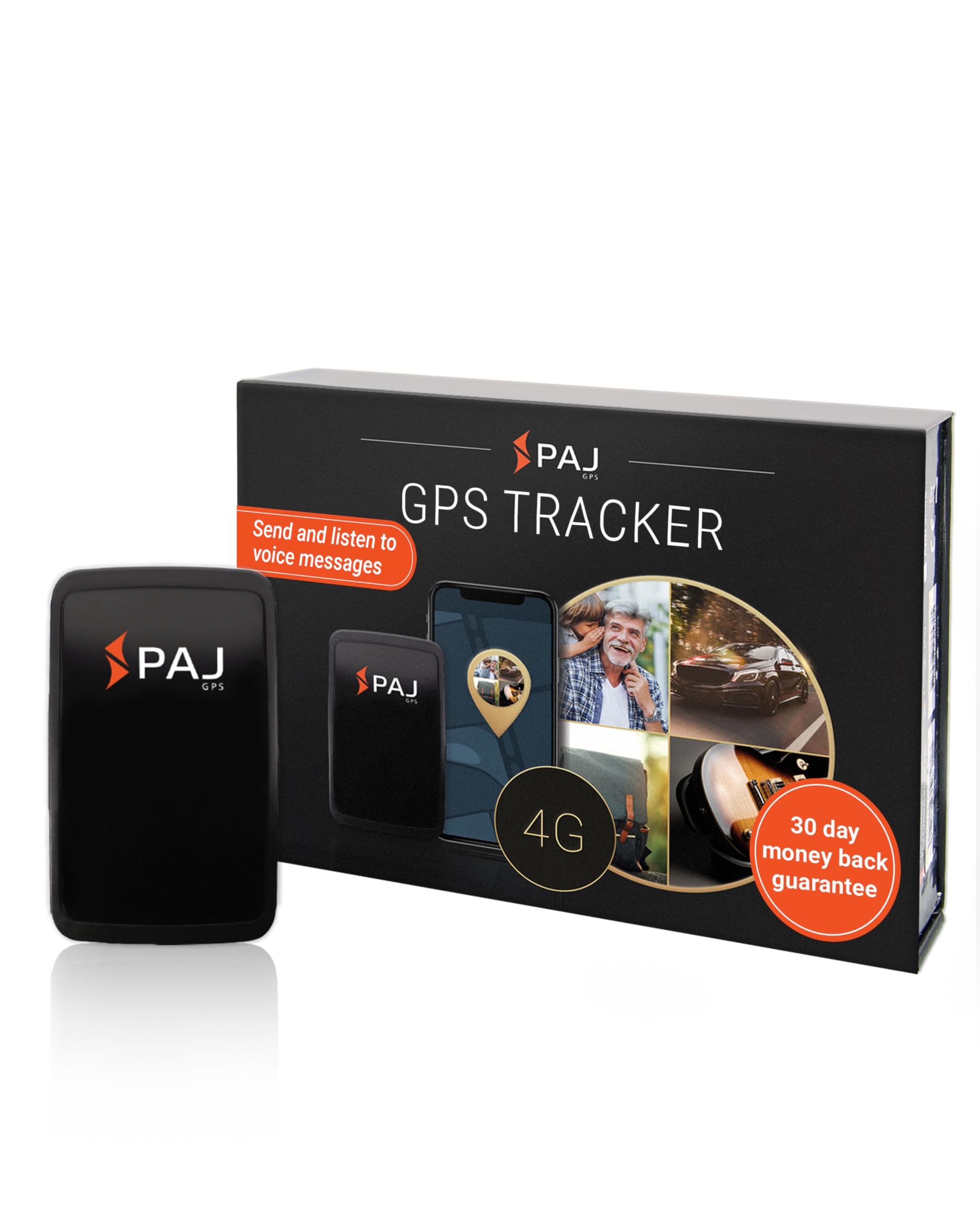 Paj Gps Tracker   Allround Finder 4G   Real Time Gps Tracking For Cars, Motorcycles, Kids & Seniors   Sos Button, Voice Messages