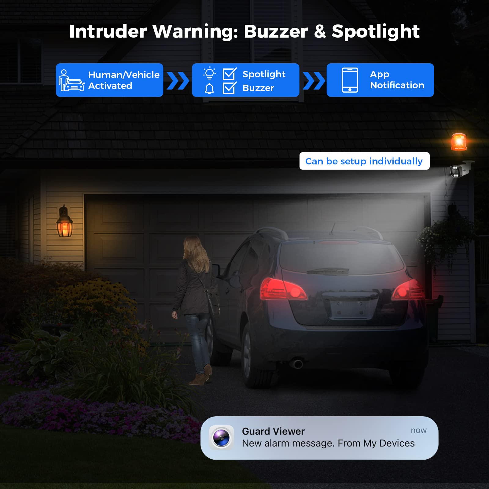 ?3Tb Hdd+Human/Vehicle Detect? Hiseeu 4K Poe Security Camera System, Home Surveillance Kits W/4Pcs 5Mp Ip Security Camera Outdoor&Indoor, 16Ch 8Mp Poe Nvr, Two Way Audio, Spotlight Alarm, 7/24 Record
