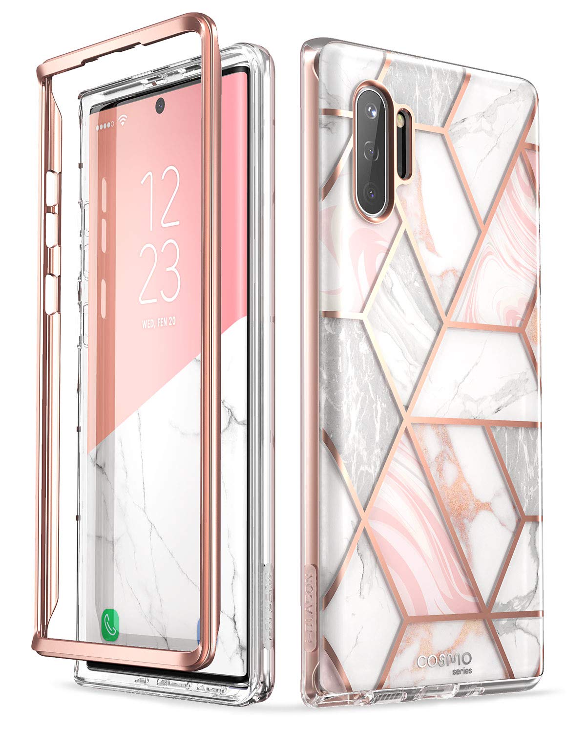 I Blason Cosmo Series Case Designed For Galaxy Note 10 (2019 Release), Protective Bumper Marble Design Without Built In Screen P