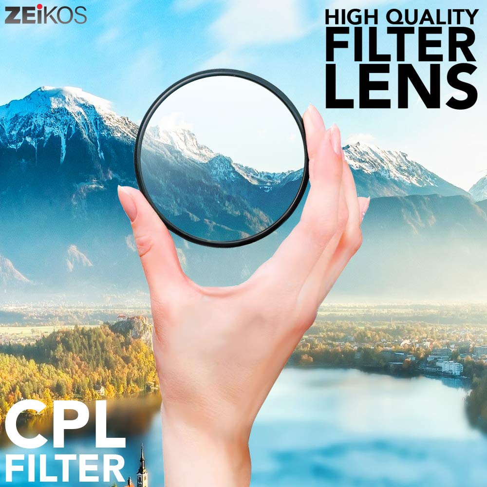 67Mm Zeikos Photo Professional Photography Filter Kit (Uv, Cpl Polarizer, Fld) For Camera Lens With 67Mm Filter Thread + Filter