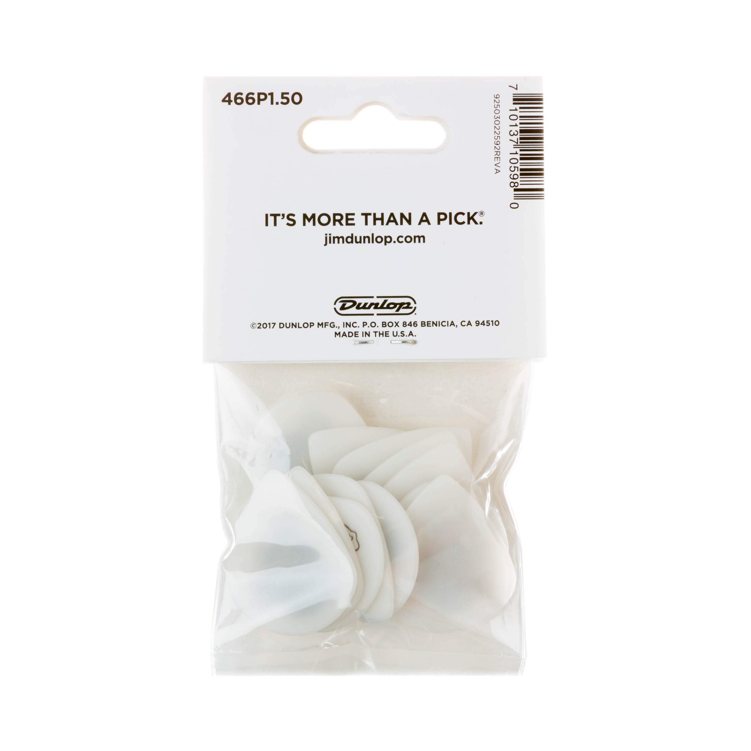 Jim Dunlop Tortex Flex Jazz Iii Xl 1.5Mm 12 Pack Guitar Picks (466P1.5)