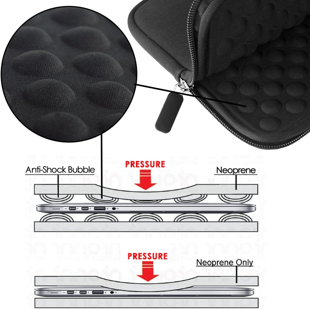 Lacdo Shockproof External Cd Dvd Hard Drive Sleeve Storage Pouch Bag For Burner Player Writer Blu-Ray Bluefire/Asus/Lg/Dell/Asus