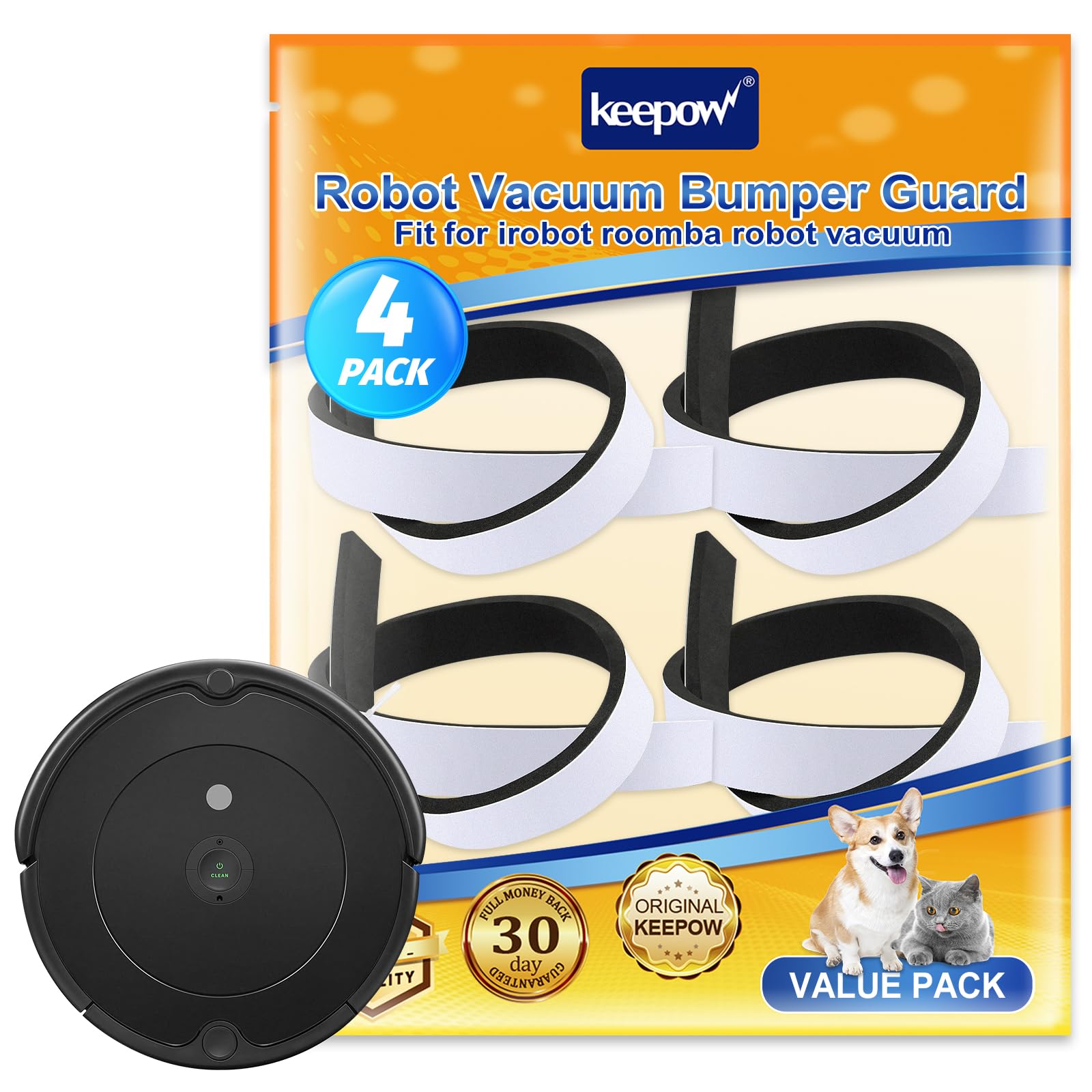 Keepow Bumper Guard Compatible With Roomba Robot Vacuum 671 675 500 600 700 800 Series
