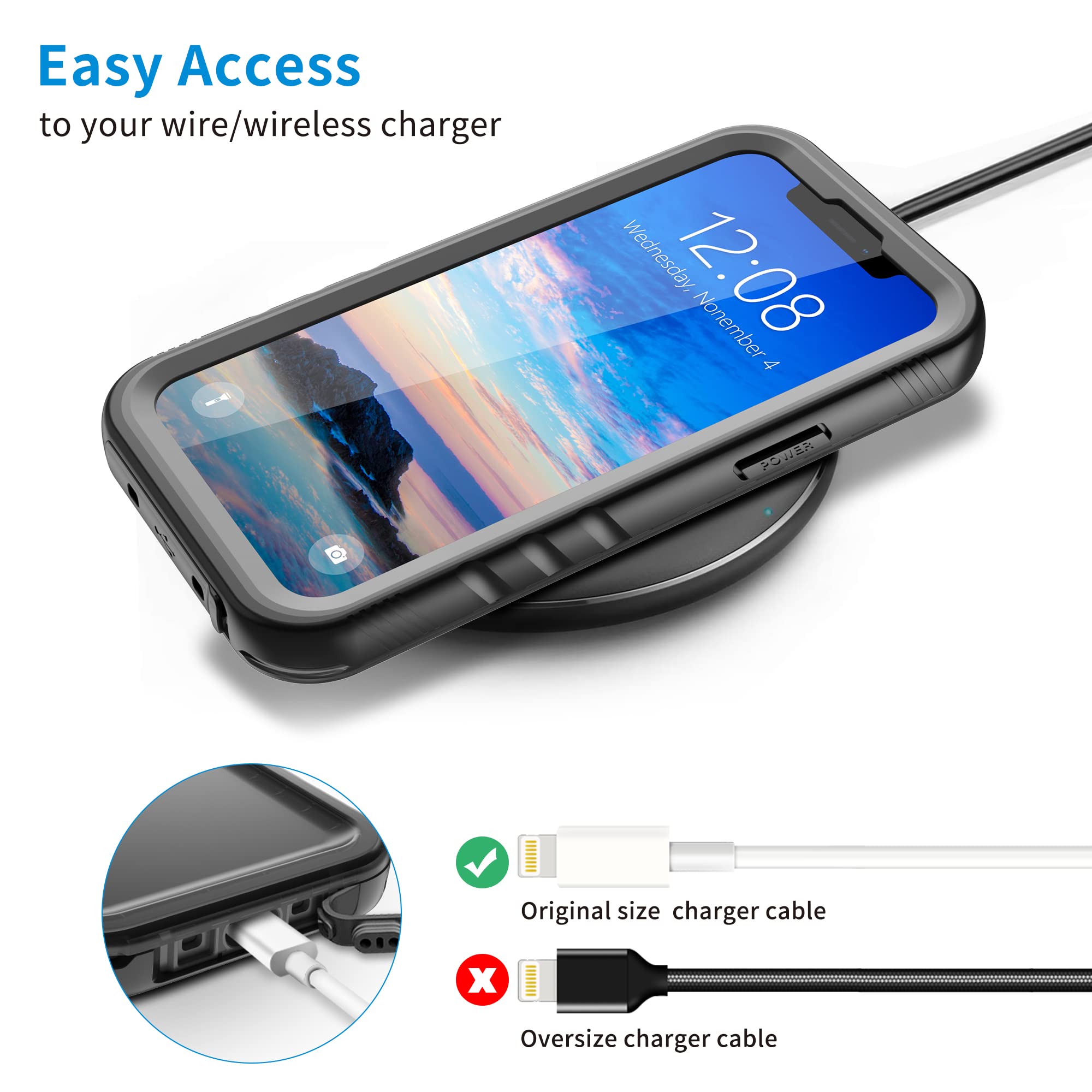 Sportlink For Iphone 13 Mini Waterproof Case   Full Body Shockproof Dustproof Phone Screen Protector Rugged Waterproof Case For