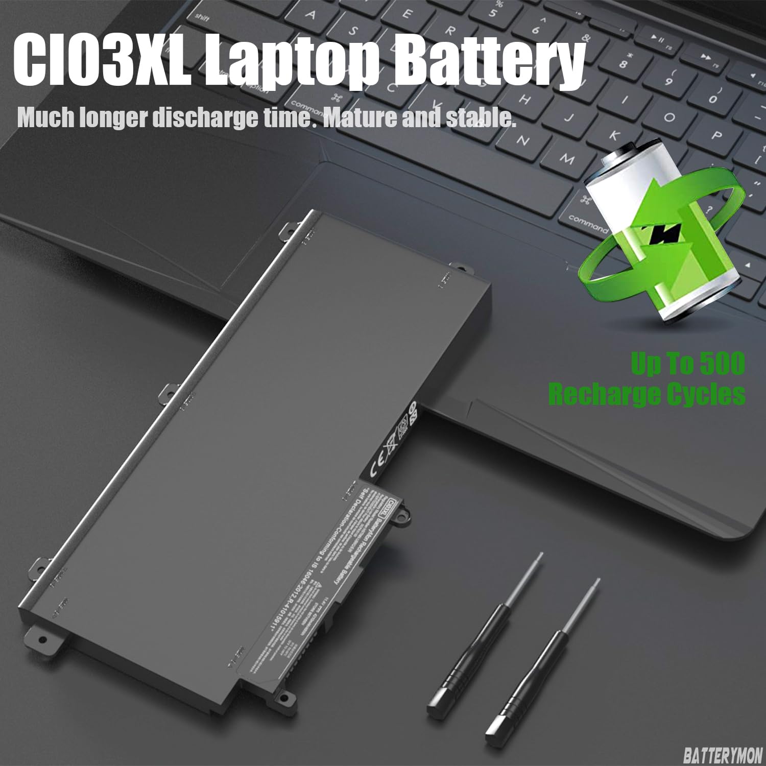 Batterymon Ci03 Ci03Xl Battery For Hp Probook 640 G2 645 G2 650 G2 655 G2, Probook 640 G3 645 G3 650 G3 655 G3 Laptop, P/N: Hstnn Ub6Q Hstnn Lb6T Hstnn Pb6K 801554 001