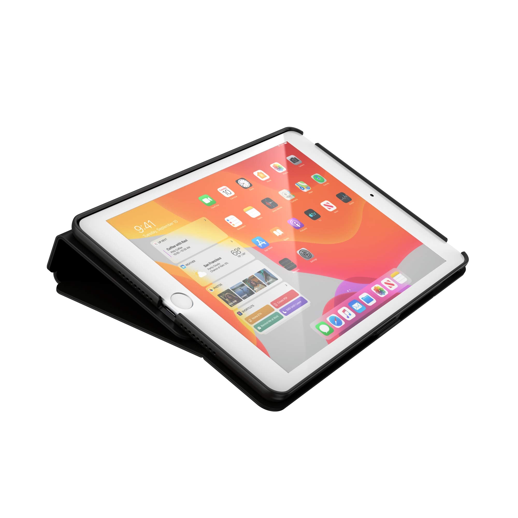 Speck 133535-1050 Products Balancefolio Ipad 10.2 Inch Case And Stand (2019), Black/Black
