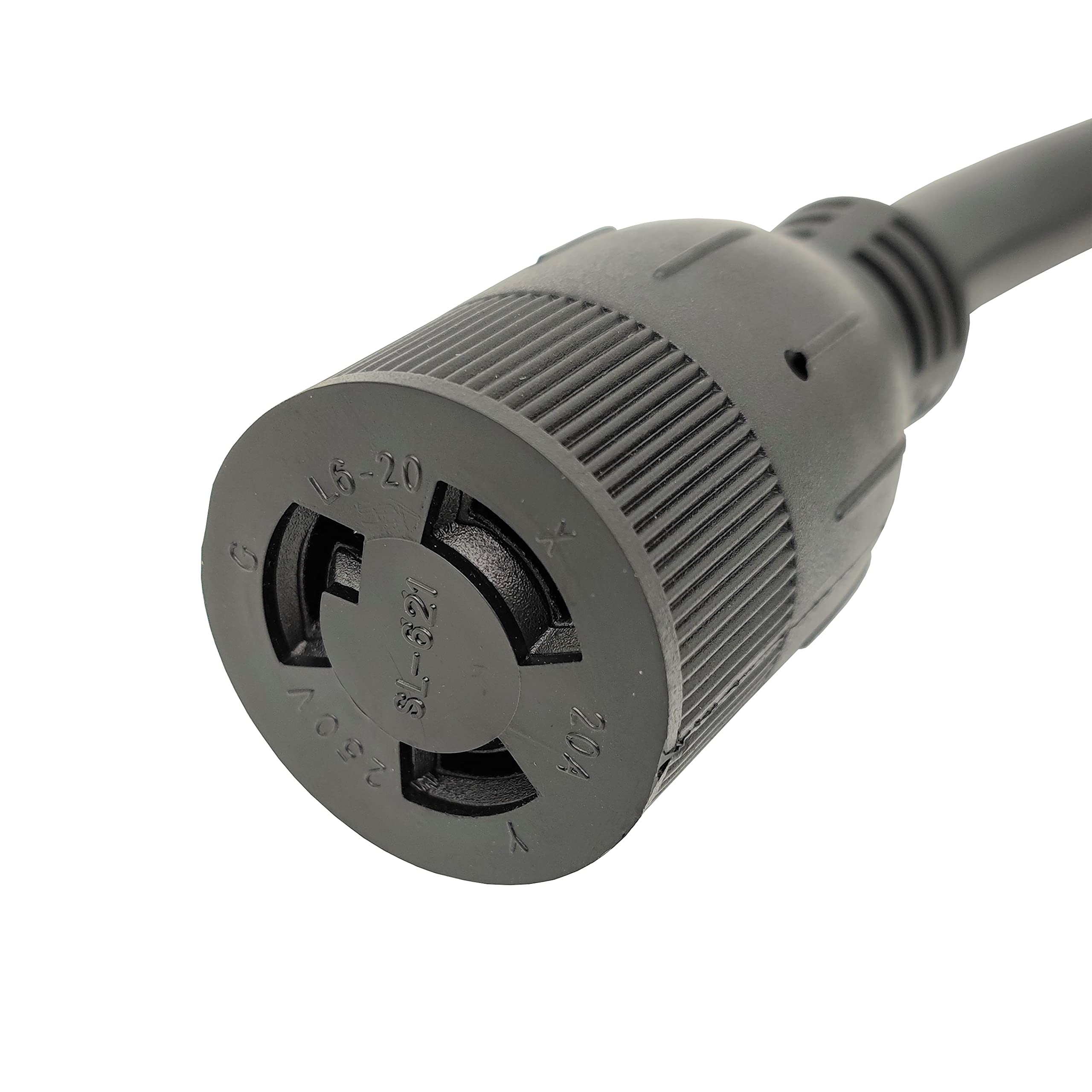 Parkworld 886382 Adapter Cord Nema 14 30P Male To L6 20R Female, 20A, 250V, 1.5Ft