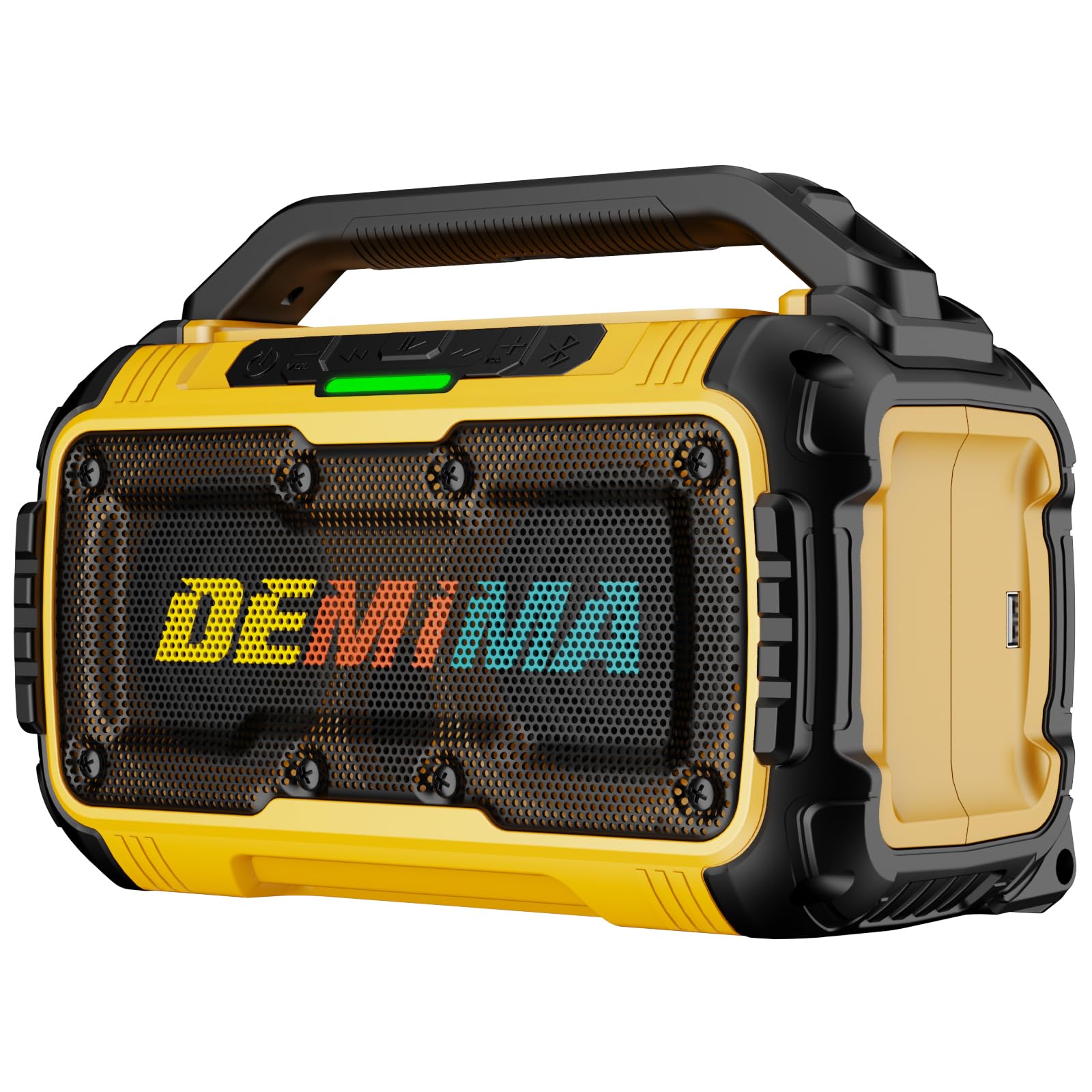 DEMIMA Cordless Bluetooth Speaker for Dewalt 20V Batteries (No Battery)