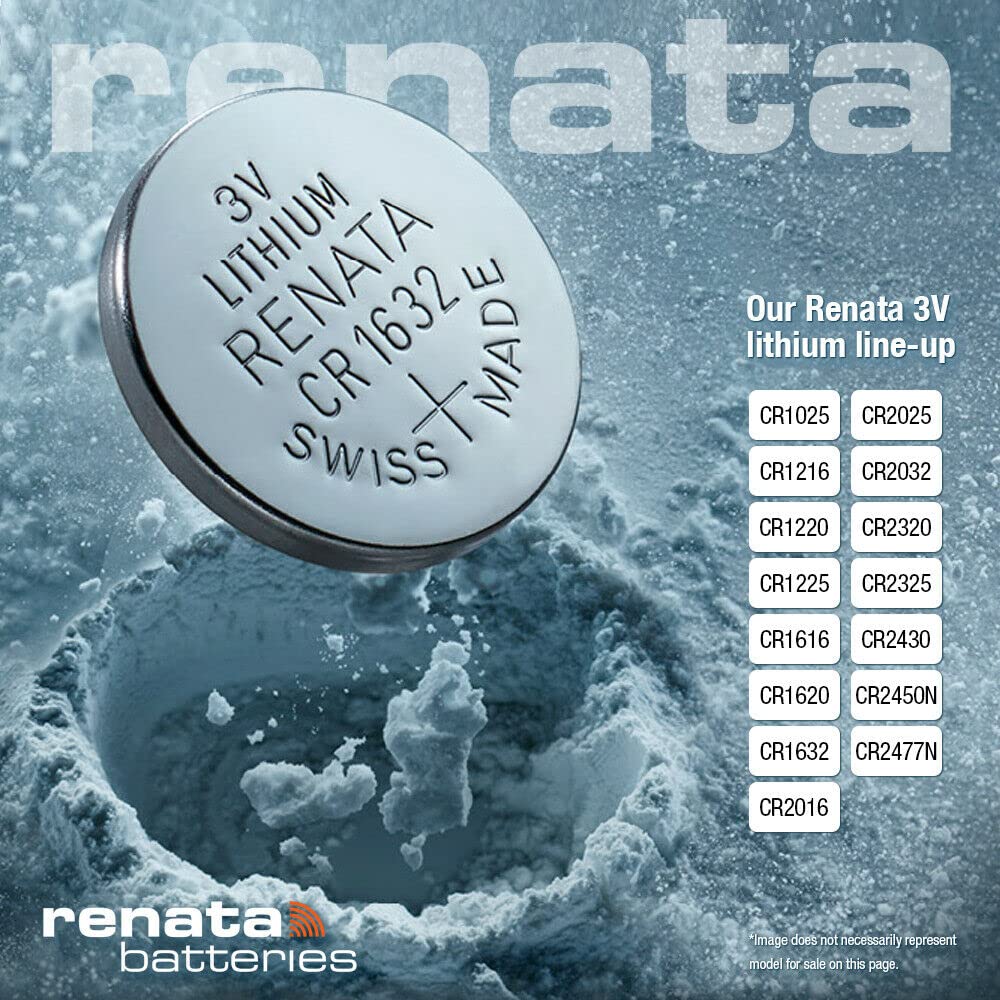 Renata Cr2032 Batteries   3V Lithium Coin Cell 2032 Battery (2 Count)
