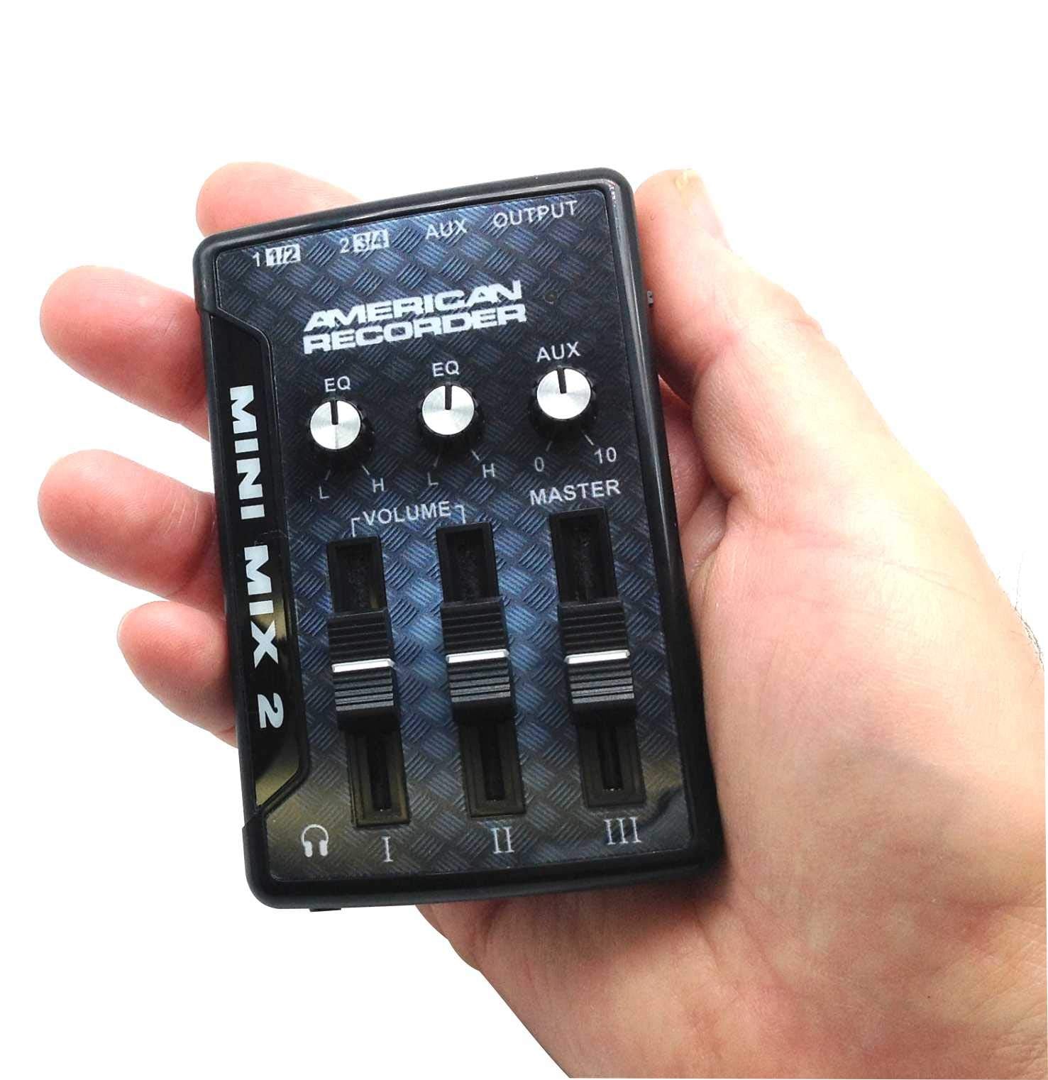 Mini Mix 2 3 Channel In / 2 Out Portable Mini Audio Mixer With Usb Interface