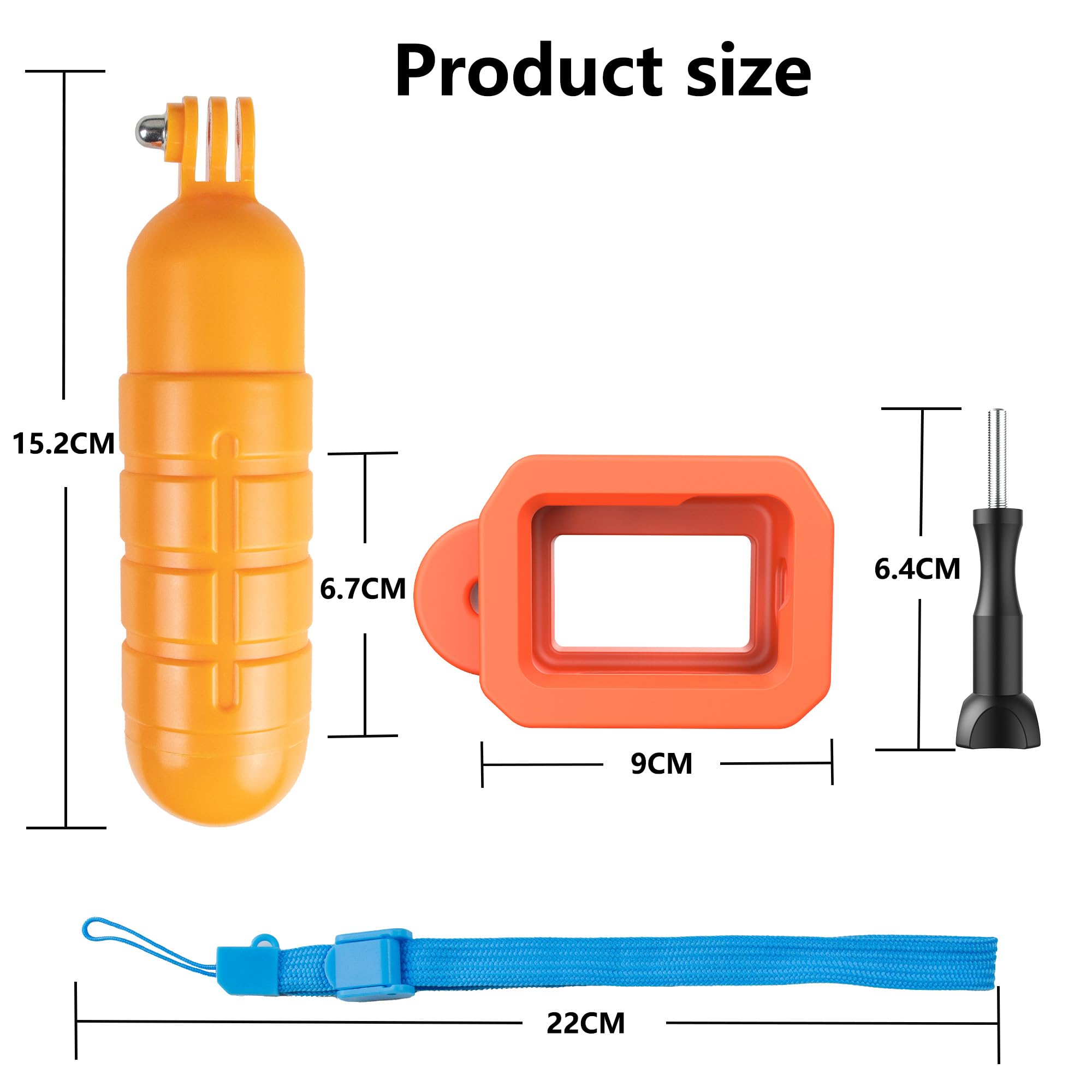 Floaty Case For Gopro Hero 12/11/10/9 Protective Floating Housing Frame With Handle Grip Ultra Buoyant Foam Cover For Snorkeling