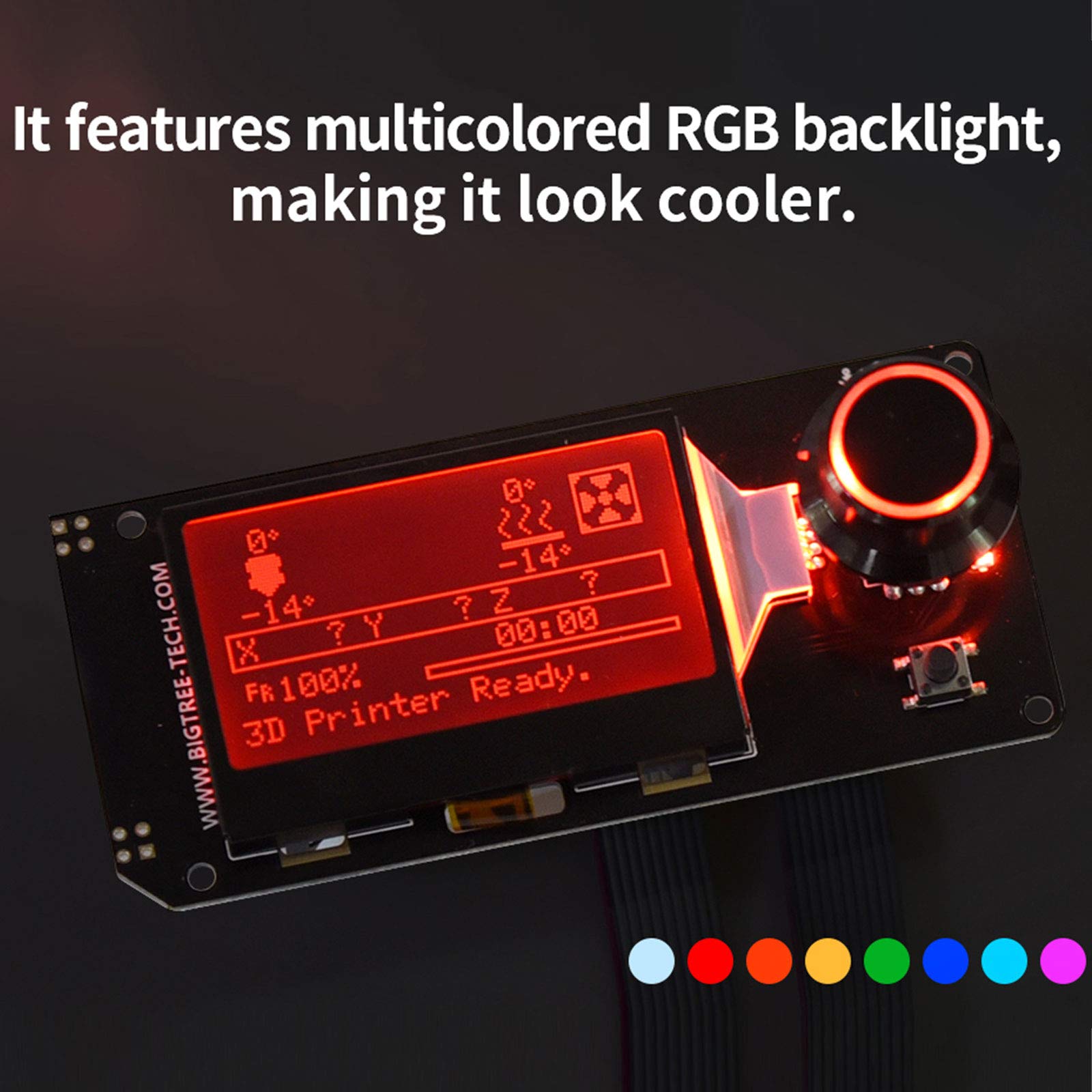 Bigtreetech Mini12864 V2.0 Lcd Graphic Smart Display Control Board With Adapter And Cable For Ender-3 Voron 2.4 Prusa-I3 3D Prin