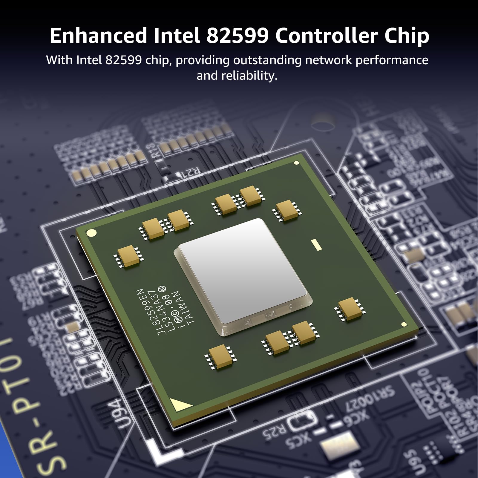 10Gb Sfp+ Pcie Nic Network Card With Dual 10Gbps Sfp+ Port, Intel 82599(X520 Da2) Chip, Vimin 10G Ethernet Lan Adapter Support W